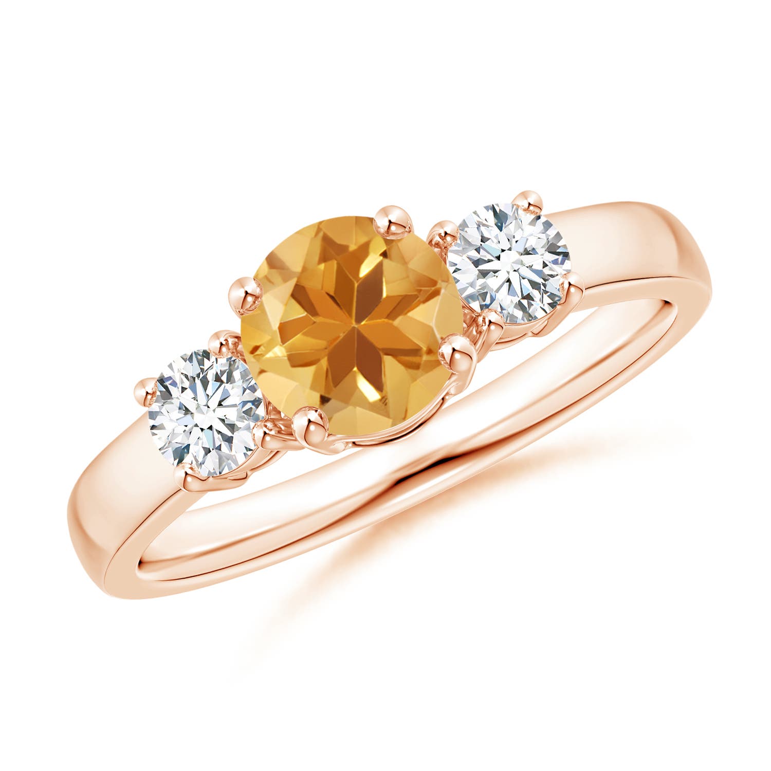 A - Citrine / 1.02 CT / 14 KT Rose Gold