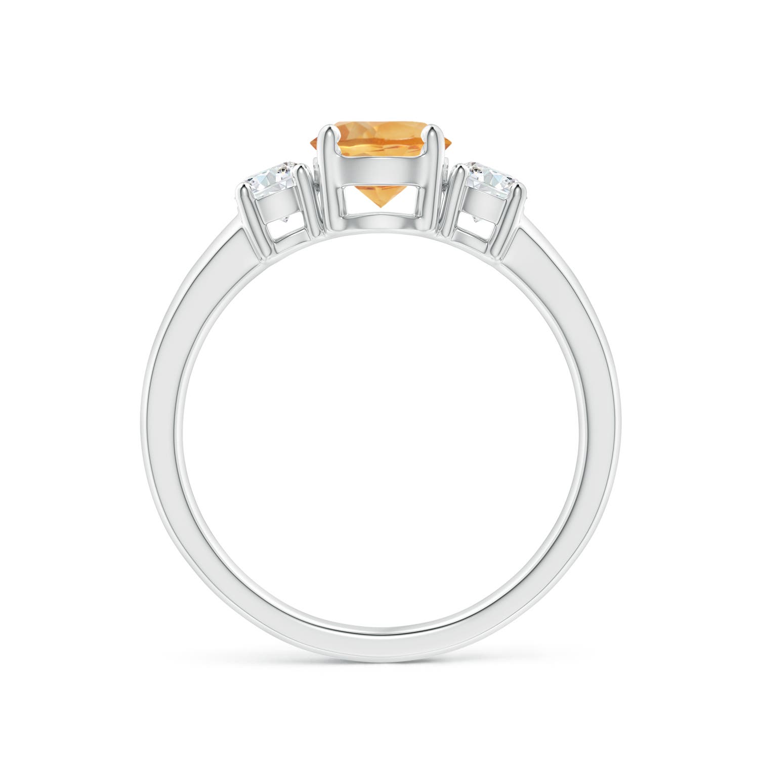 A - Citrine / 1.02 CT / 14 KT White Gold