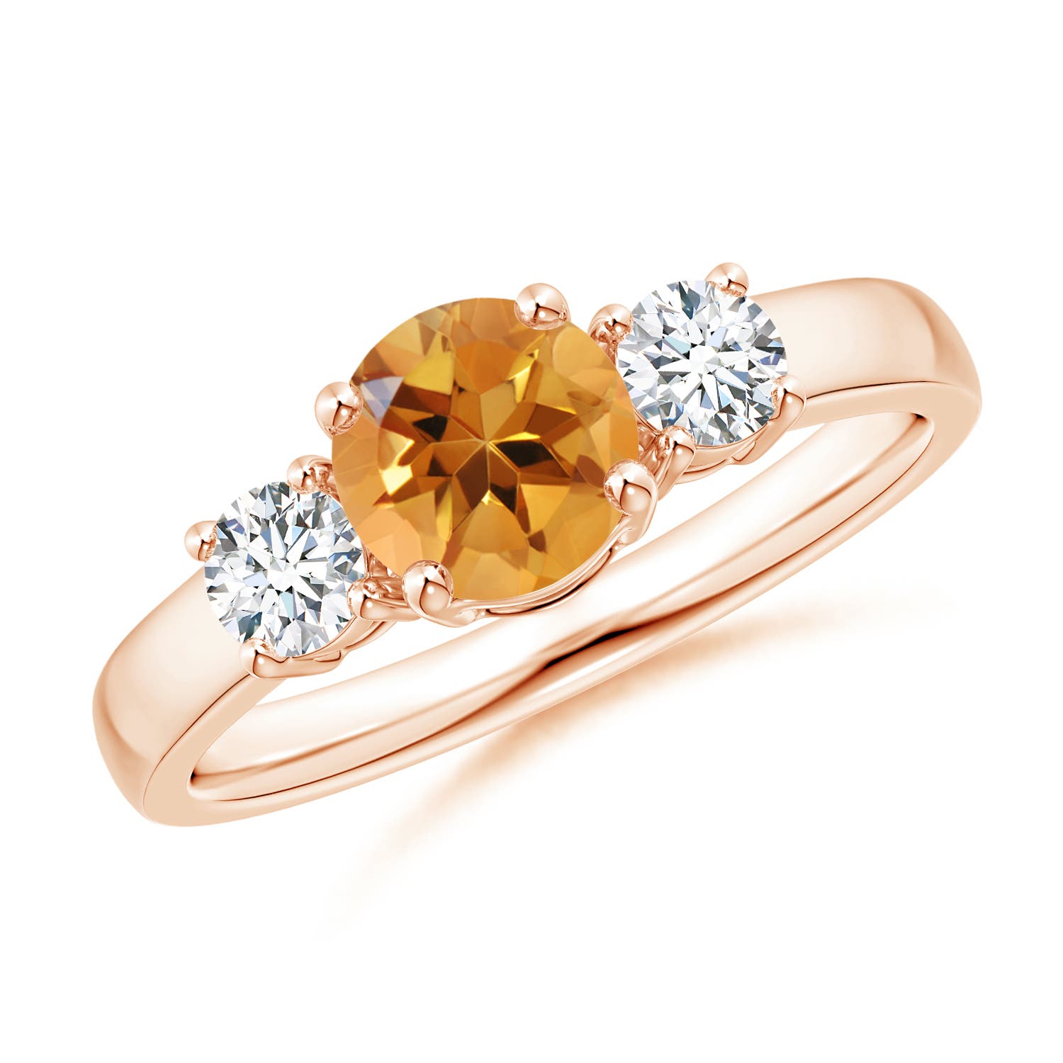 AA - Citrine / 1.02 CT / 14 KT Rose Gold