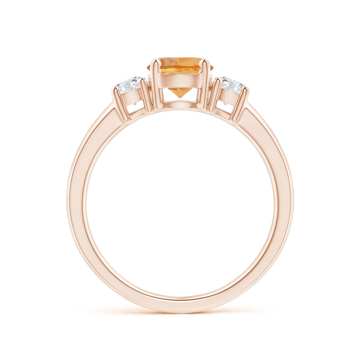 AA - Citrine / 1.02 CT / 14 KT Rose Gold