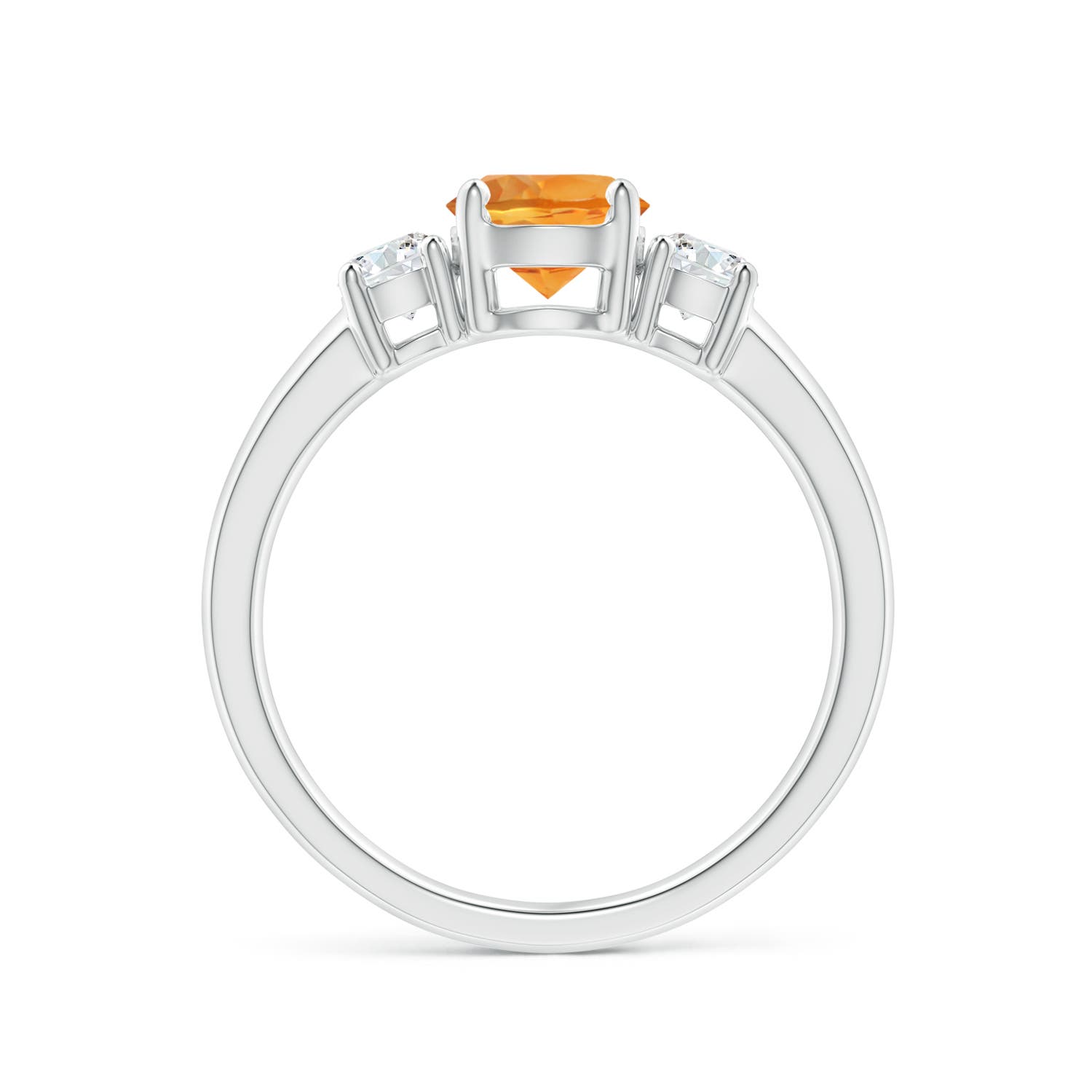 AAA - Citrine / 1.02 CT / 14 KT White Gold