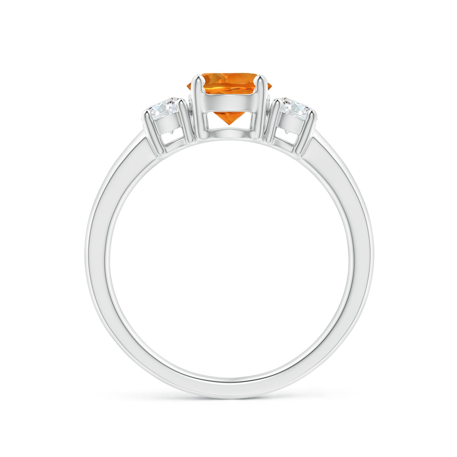 AAAA - Citrine / 1.02 CT / 14 KT White Gold