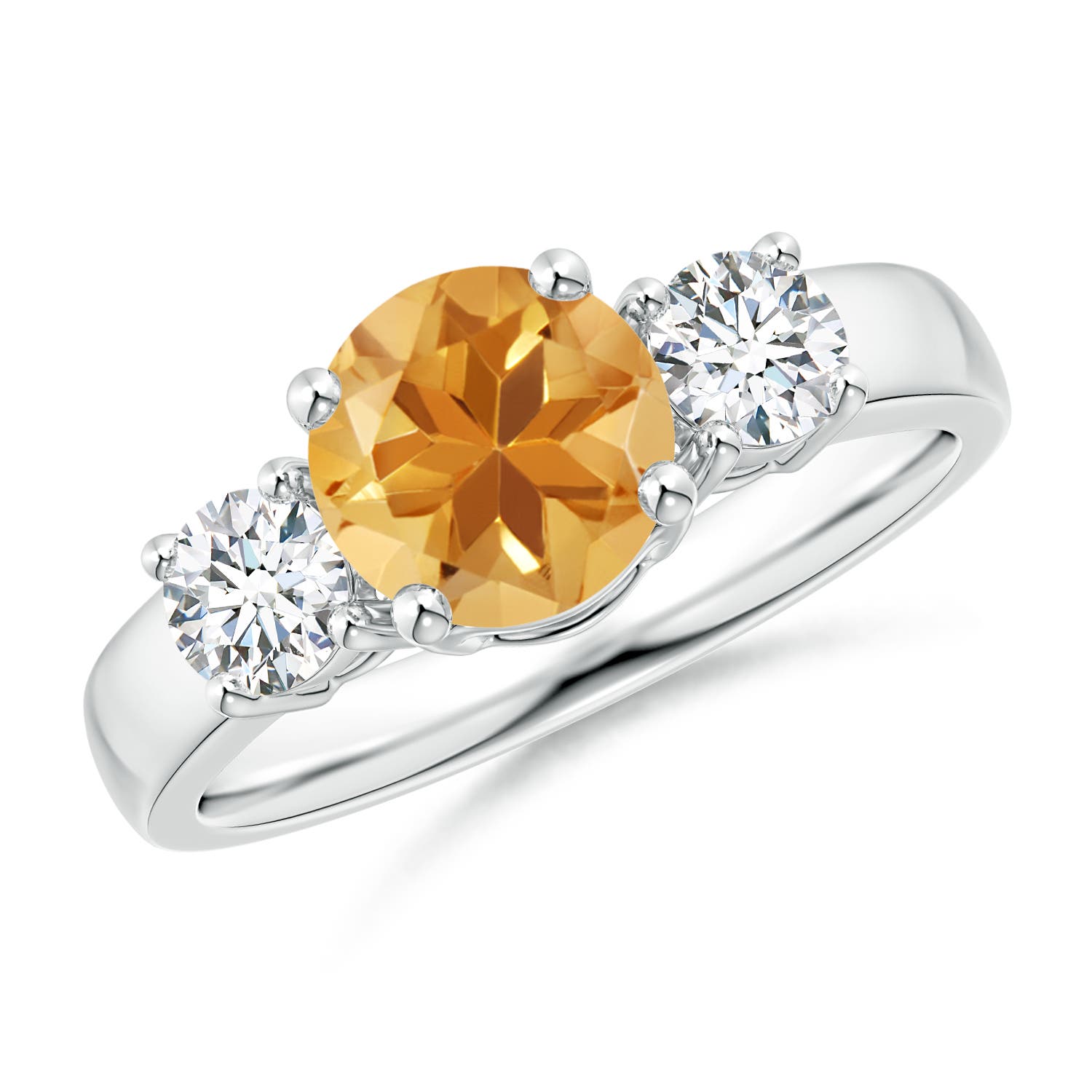 A - Citrine / 1.71 CT / 14 KT White Gold