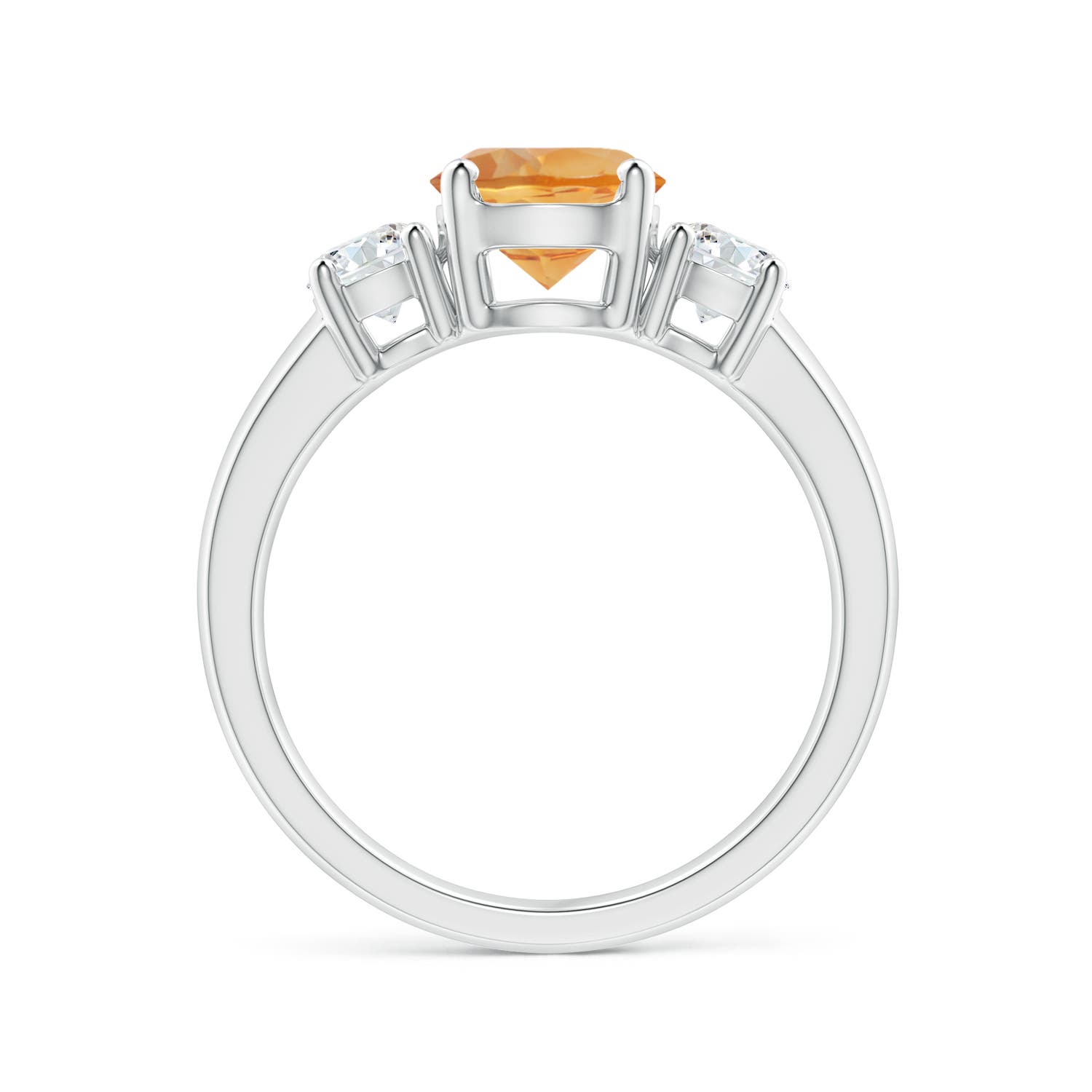 AA - Citrine / 1.71 CT / 14 KT White Gold