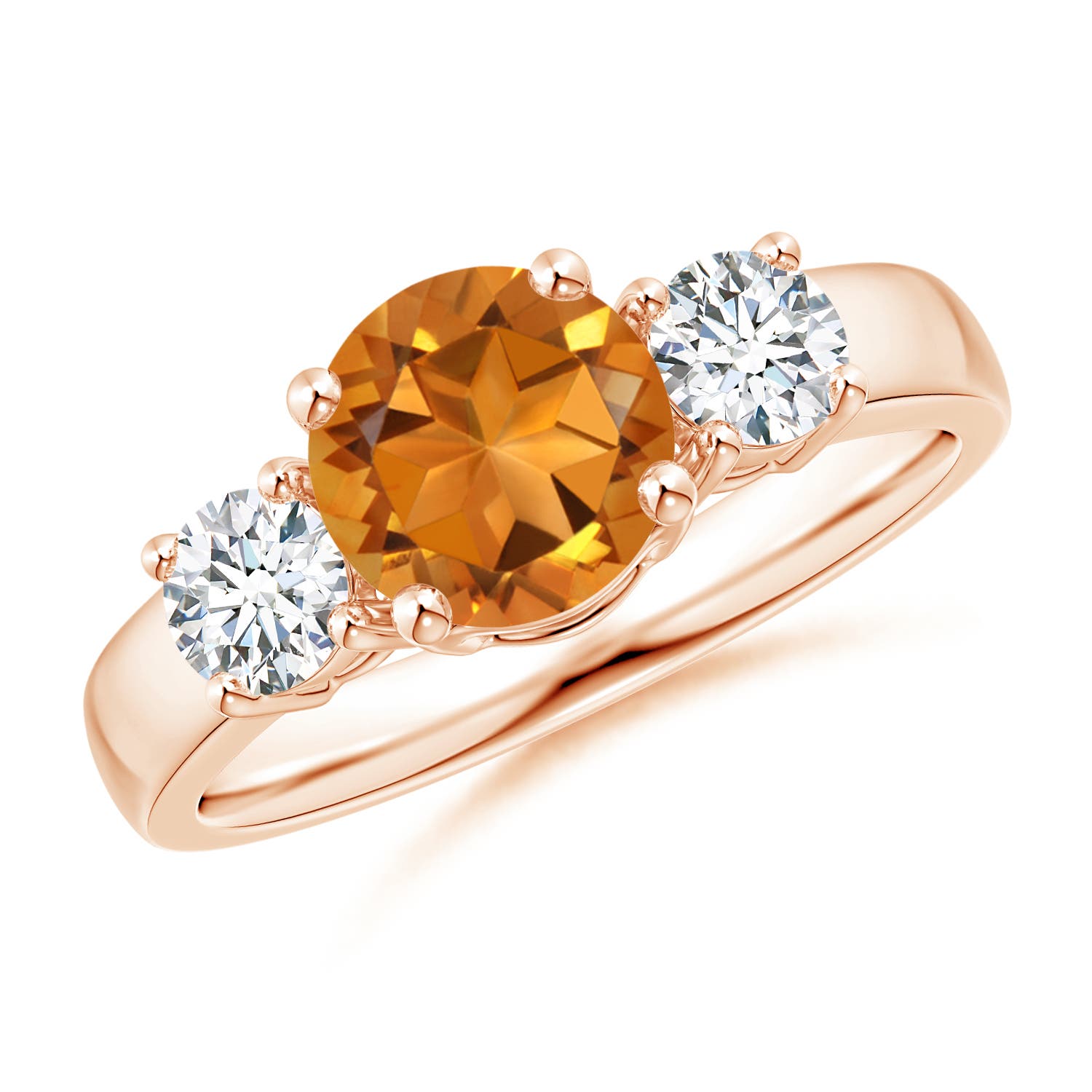 AAA - Citrine / 1.71 CT / 14 KT Rose Gold