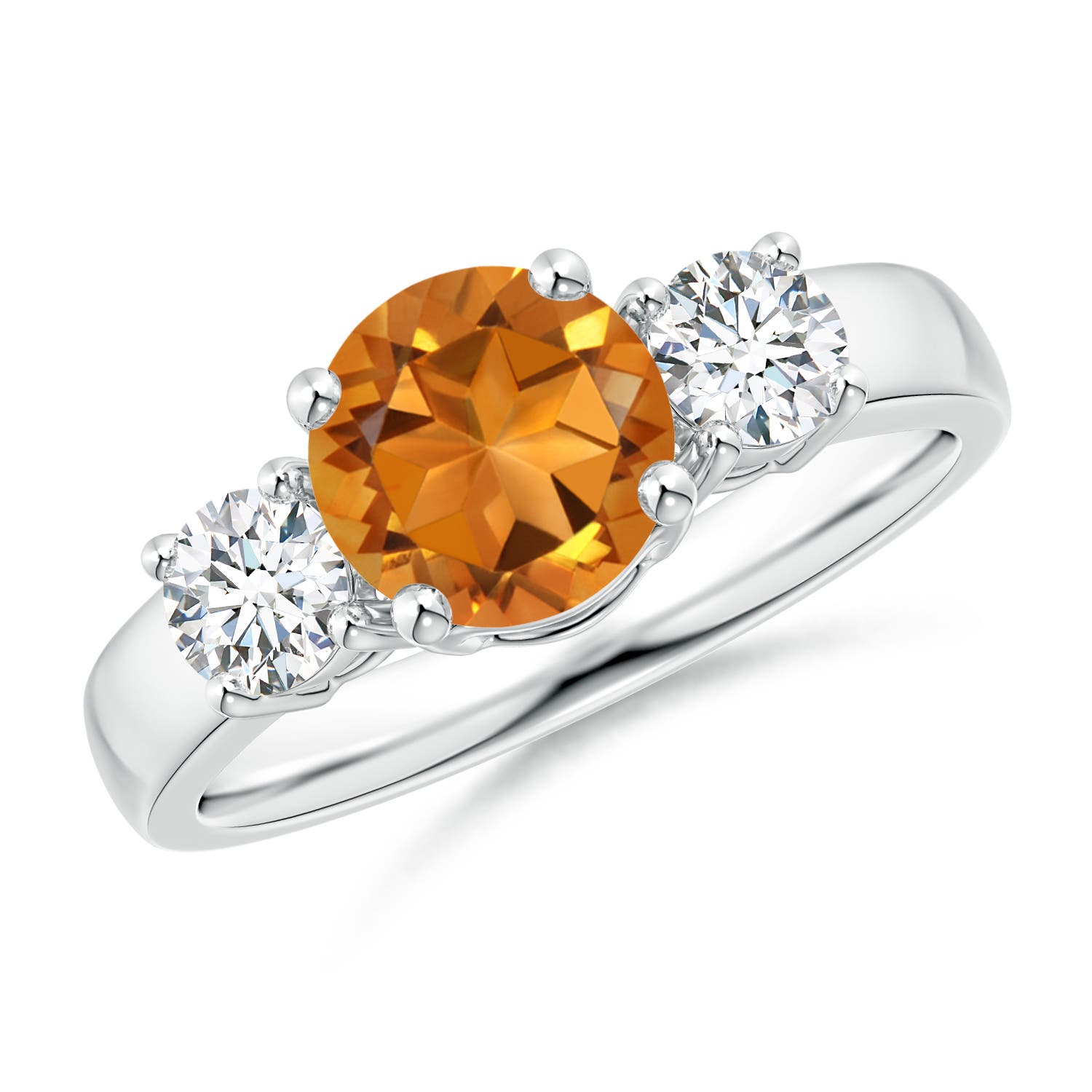 AAA - Citrine / 1.71 CT / 14 KT White Gold