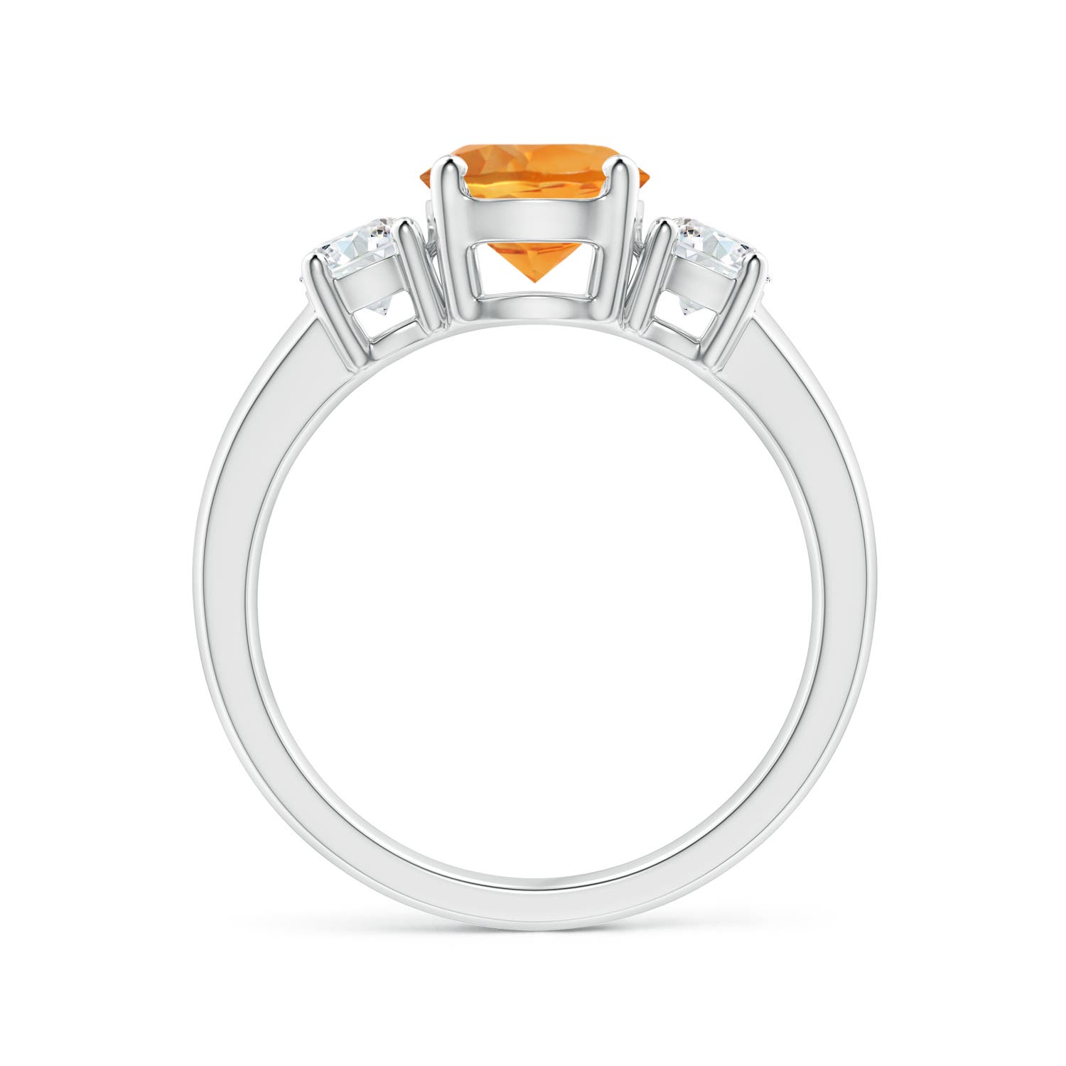 AAA - Citrine / 1.71 CT / 14 KT White Gold