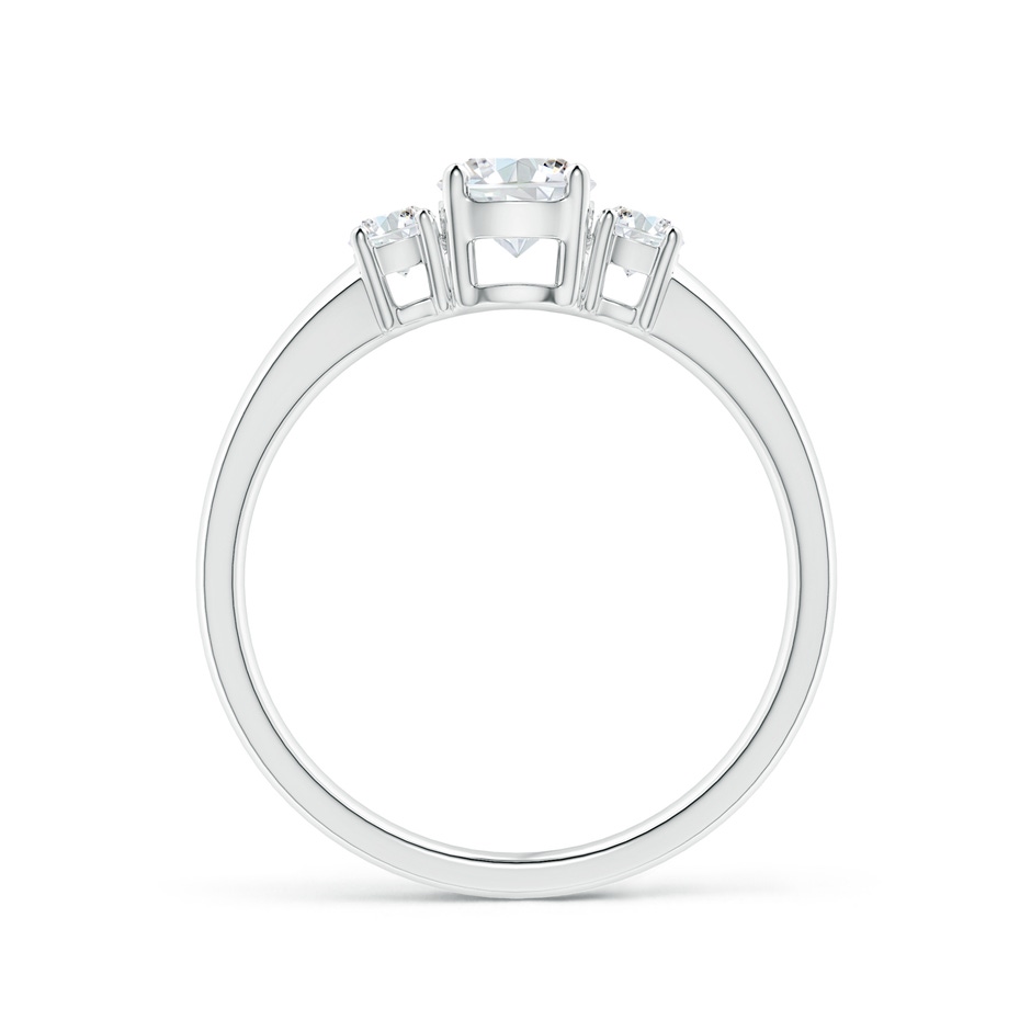 5mm GVS2 Classic Diamond Three Stone Engagement Ring in White Gold side 199