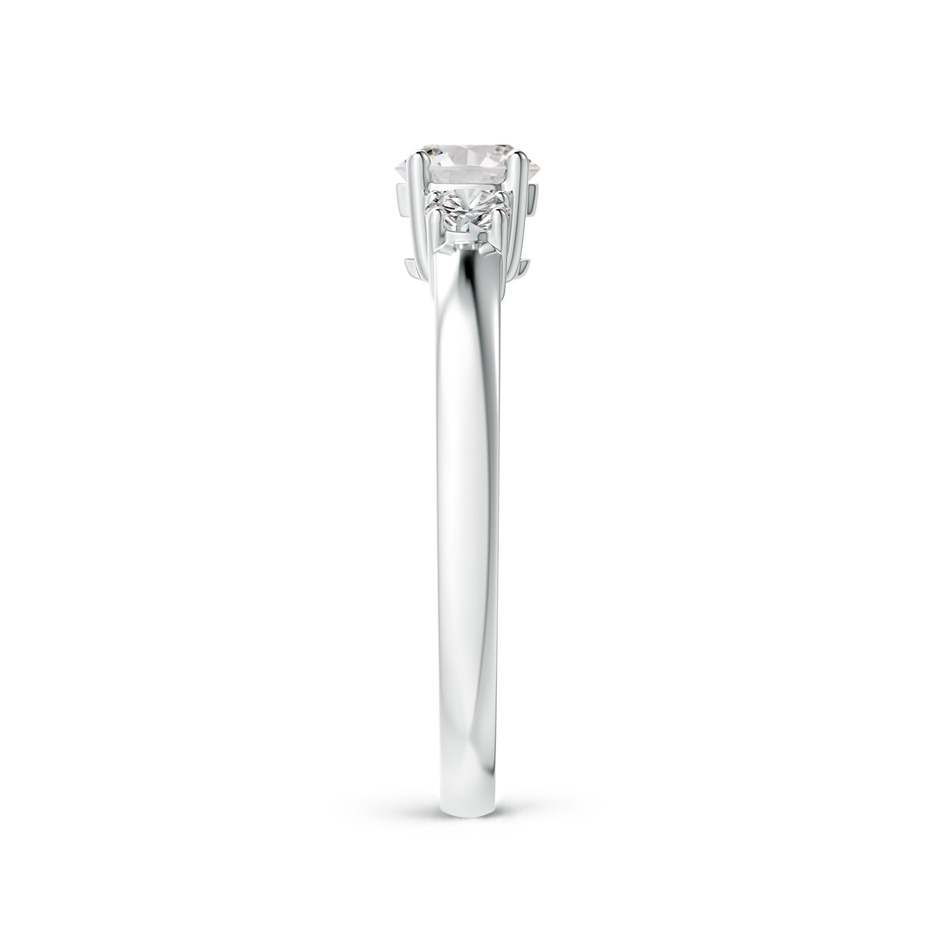 5mm IJI1I2 Classic Diamond Three Stone Engagement Ring in P950 Platinum side 299