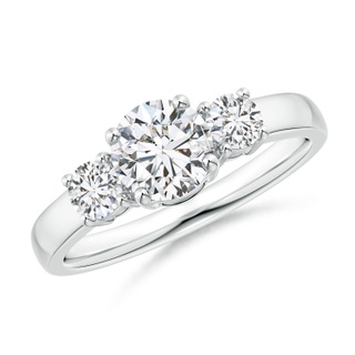 6mm HSI2 Classic Diamond Three Stone Engagement Ring in P950 Platinum