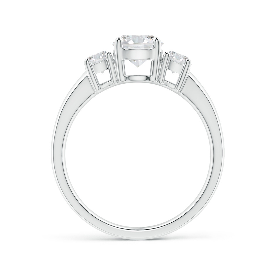 6mm HSI2 Classic Diamond Three Stone Engagement Ring in White Gold side 199