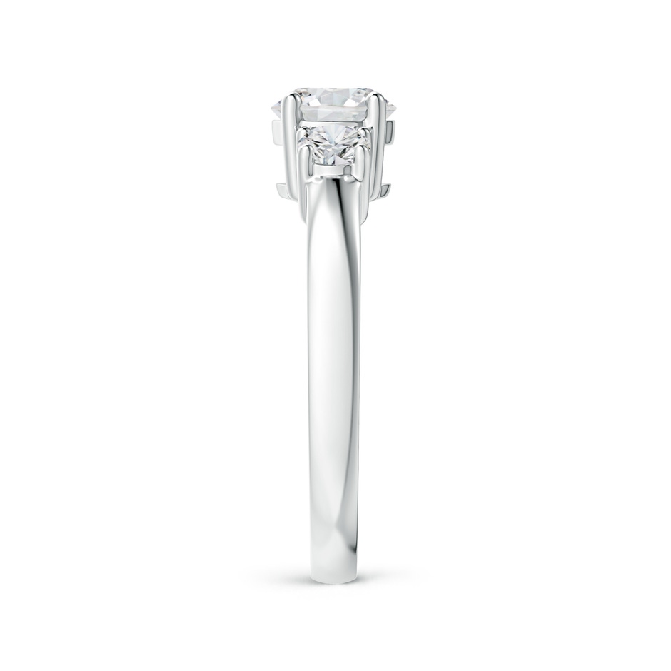 6mm HSI2 Classic Diamond Three Stone Engagement Ring in White Gold side 299