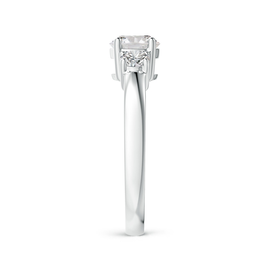6mm IJI1I2 Classic Diamond Three Stone Engagement Ring in P950 Platinum side 299