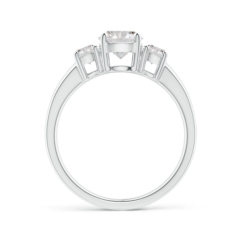 6mm IJI1I2 Classic Diamond Three Stone Engagement Ring in White Gold side 199