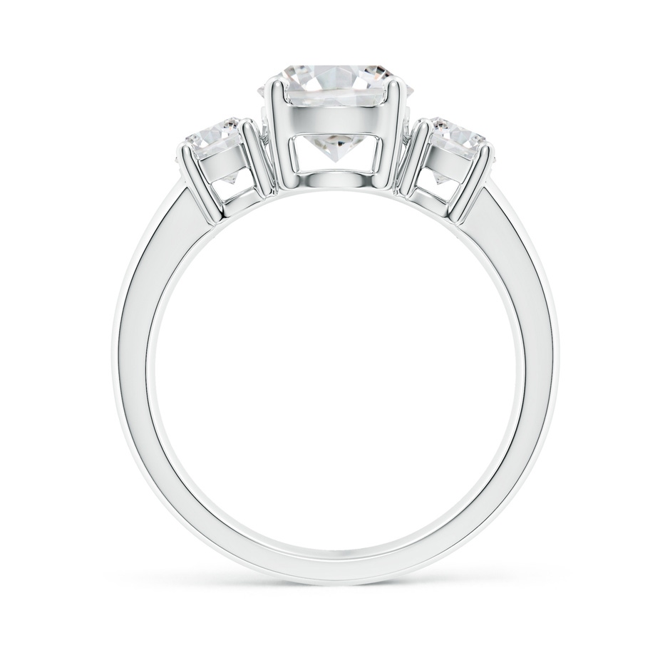 7.4mm HSI2 Classic Diamond Three Stone Engagement Ring in P950 Platinum side 199