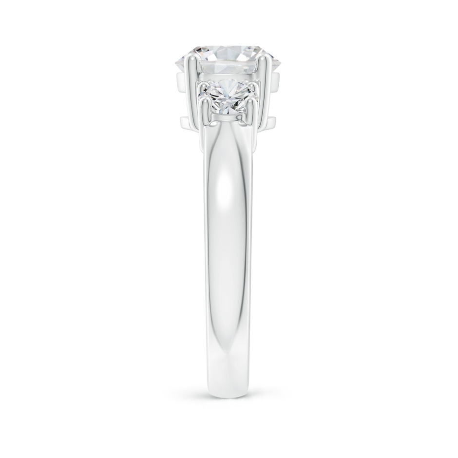 7.4mm HSI2 Classic Diamond Three Stone Engagement Ring in P950 Platinum side 299