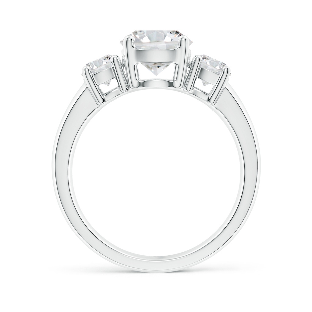 7.4mm HSI2 Classic Diamond Three Stone Engagement Ring in White Gold Side 199