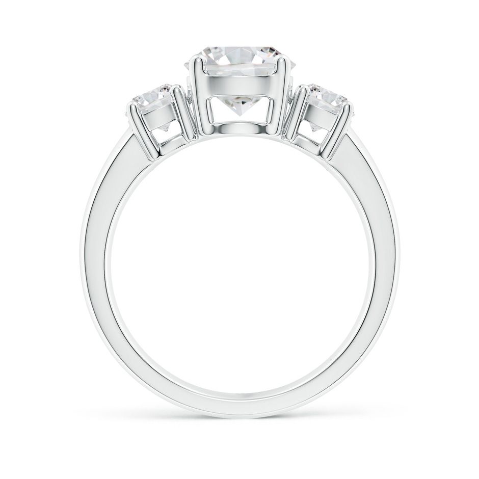 7.4mm HSI2 Classic Diamond Three Stone Engagement Ring in White Gold side 199