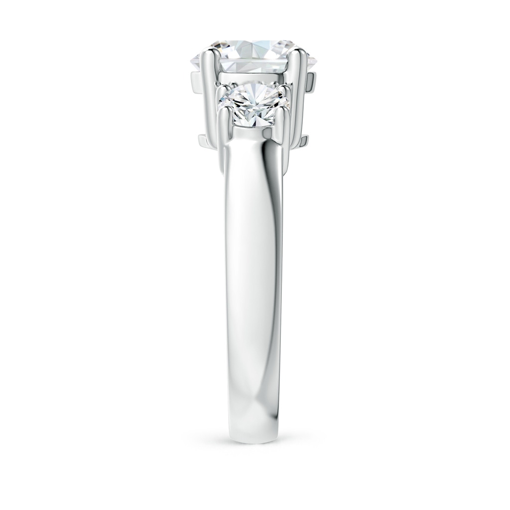 8.1mm GVS2 Classic Diamond Three Stone Engagement Ring in White Gold Side 299