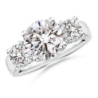 9.2mm IJI1I2 Classic Diamond Three Stone Engagement Ring in P950 Platinum