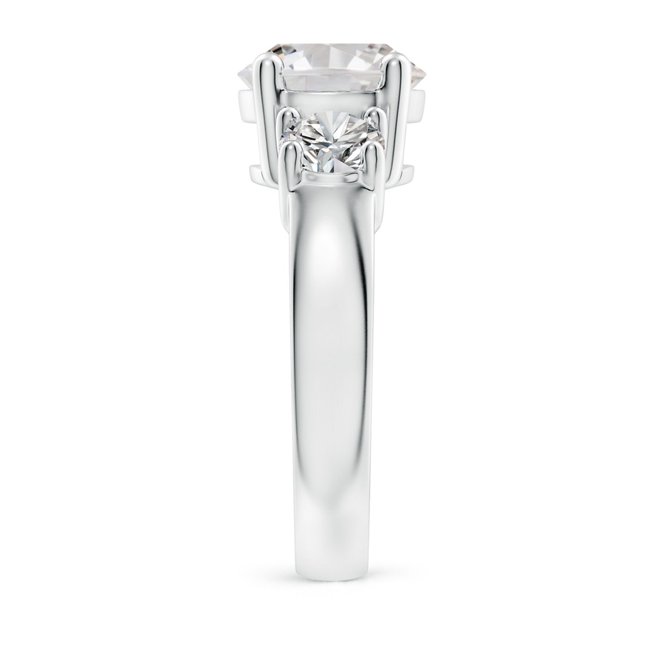 9.2mm IJI1I2 Classic Diamond Three Stone Engagement Ring in S999 Silver side 299