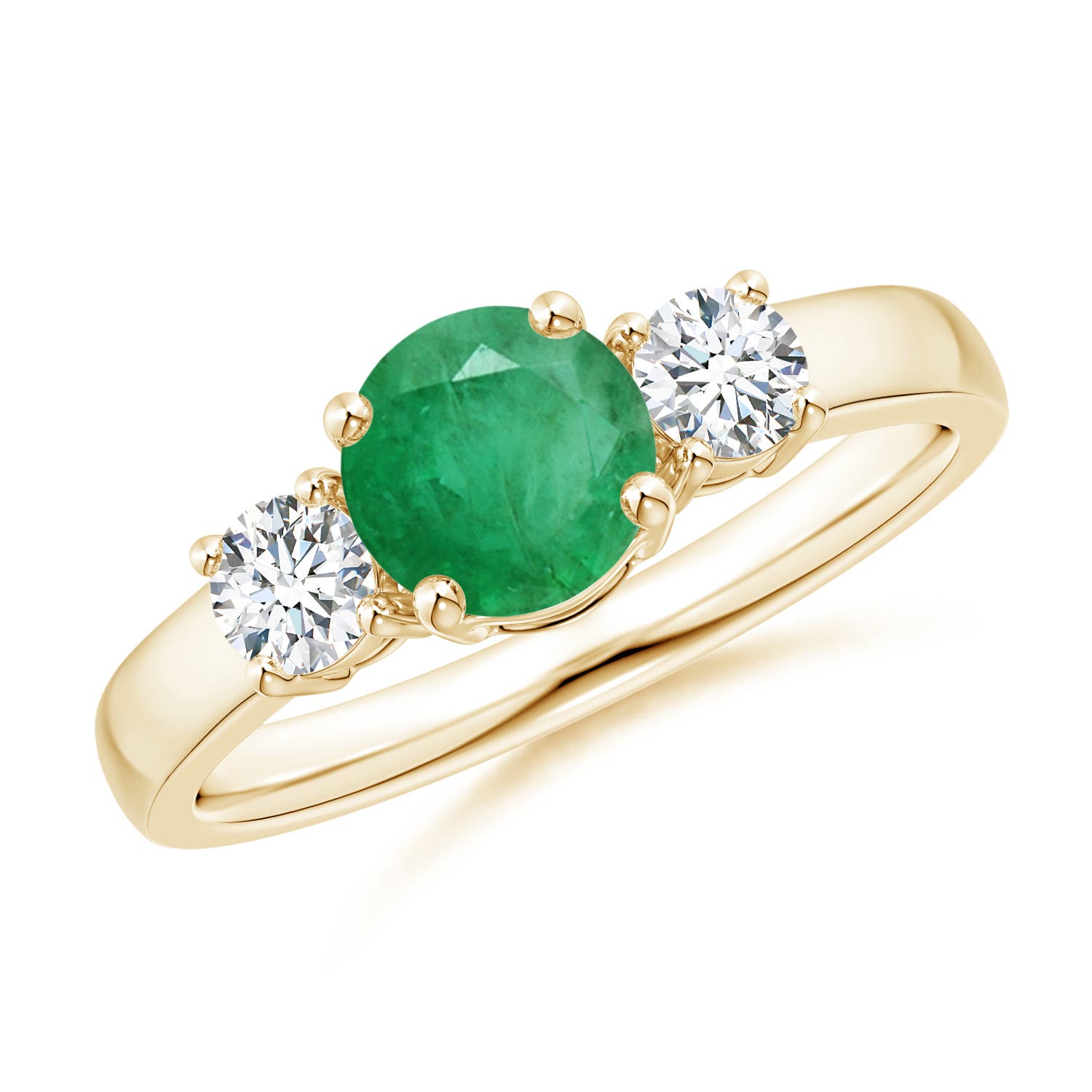 A - Emerald / 1.07 CT / 14 KT Yellow Gold