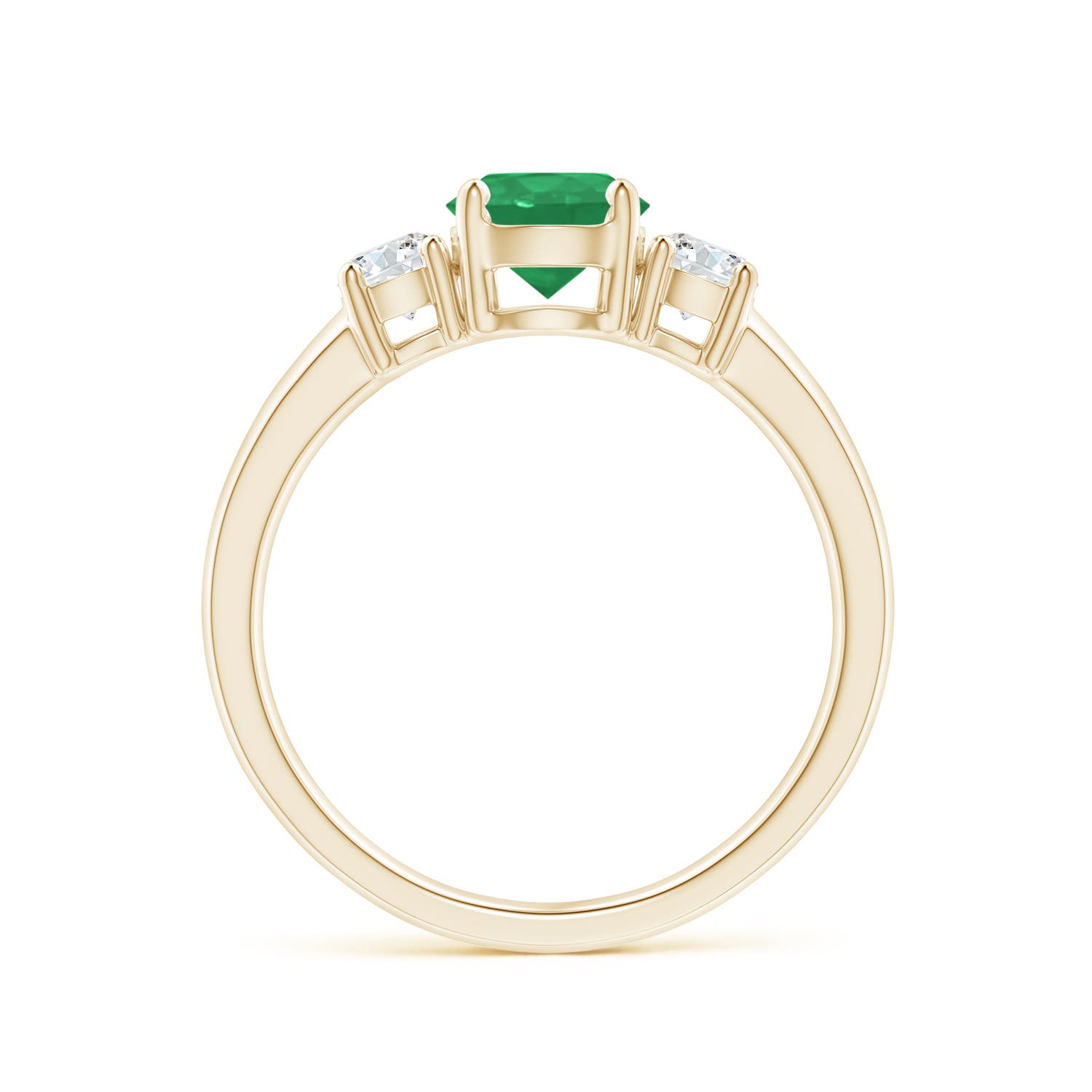 A - Emerald / 1.07 CT / 14 KT Yellow Gold