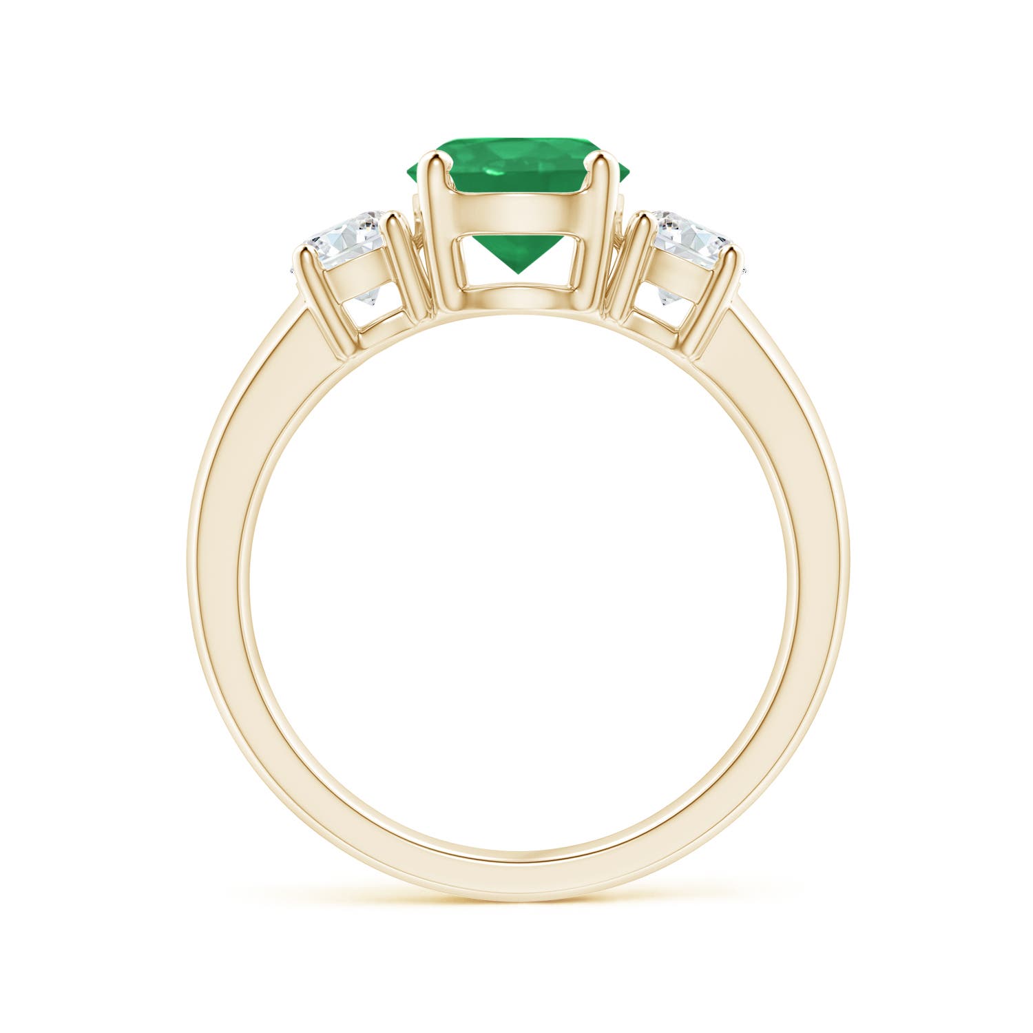 A - Emerald / 1.66 CT / 14 KT Yellow Gold