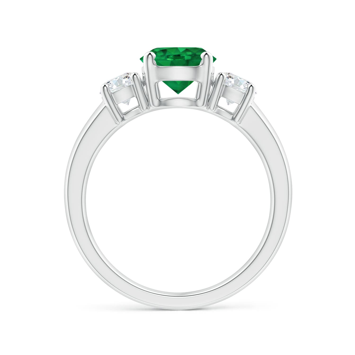 AAA - Emerald / 1.66 CT / 14 KT White Gold