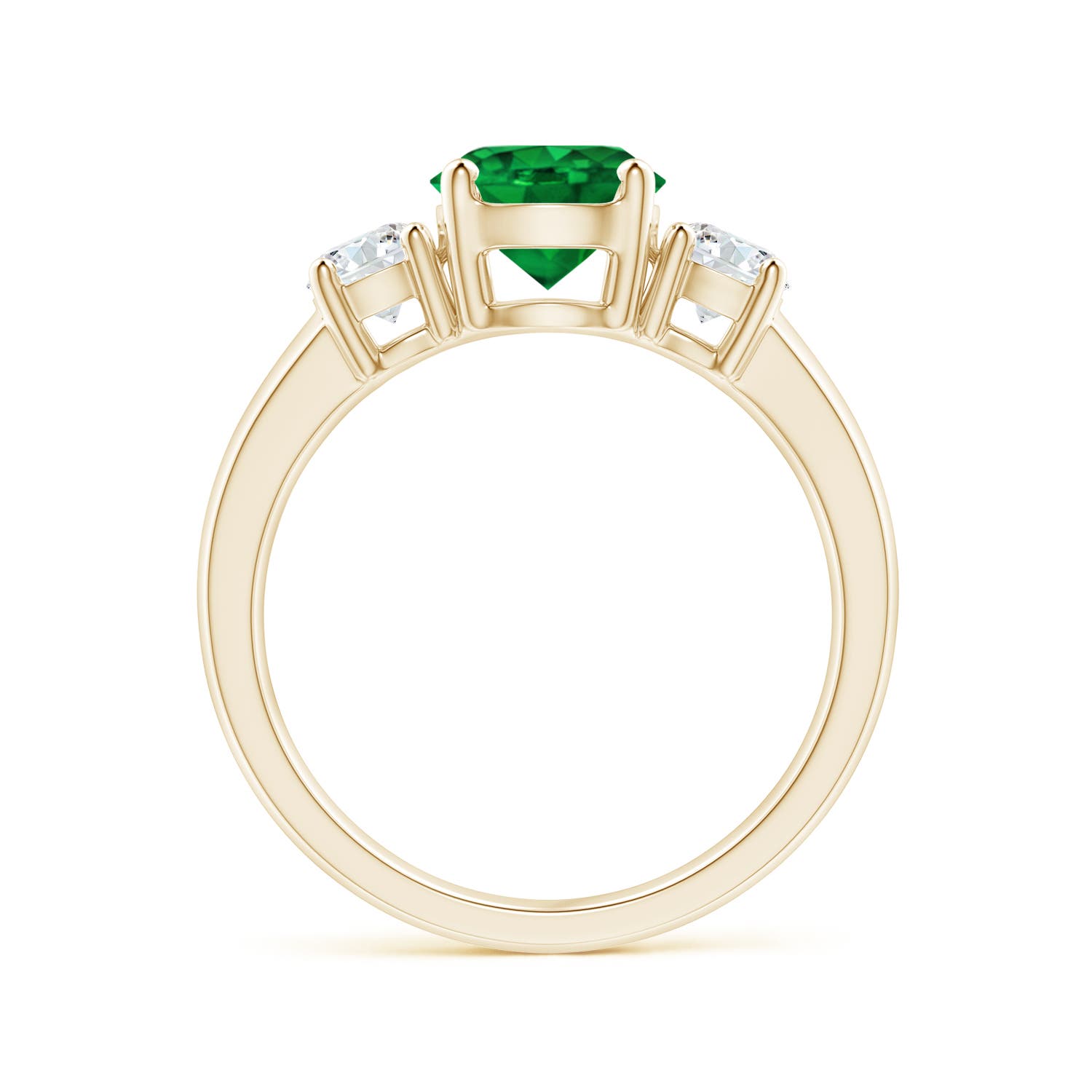 AAAA - Emerald / 1.66 CT / 14 KT Yellow Gold