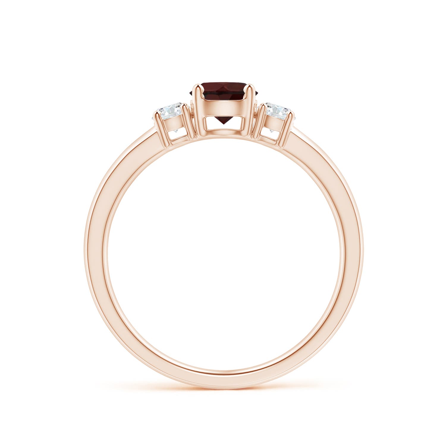 A - Garnet / 0.81 CT / 14 KT Rose Gold