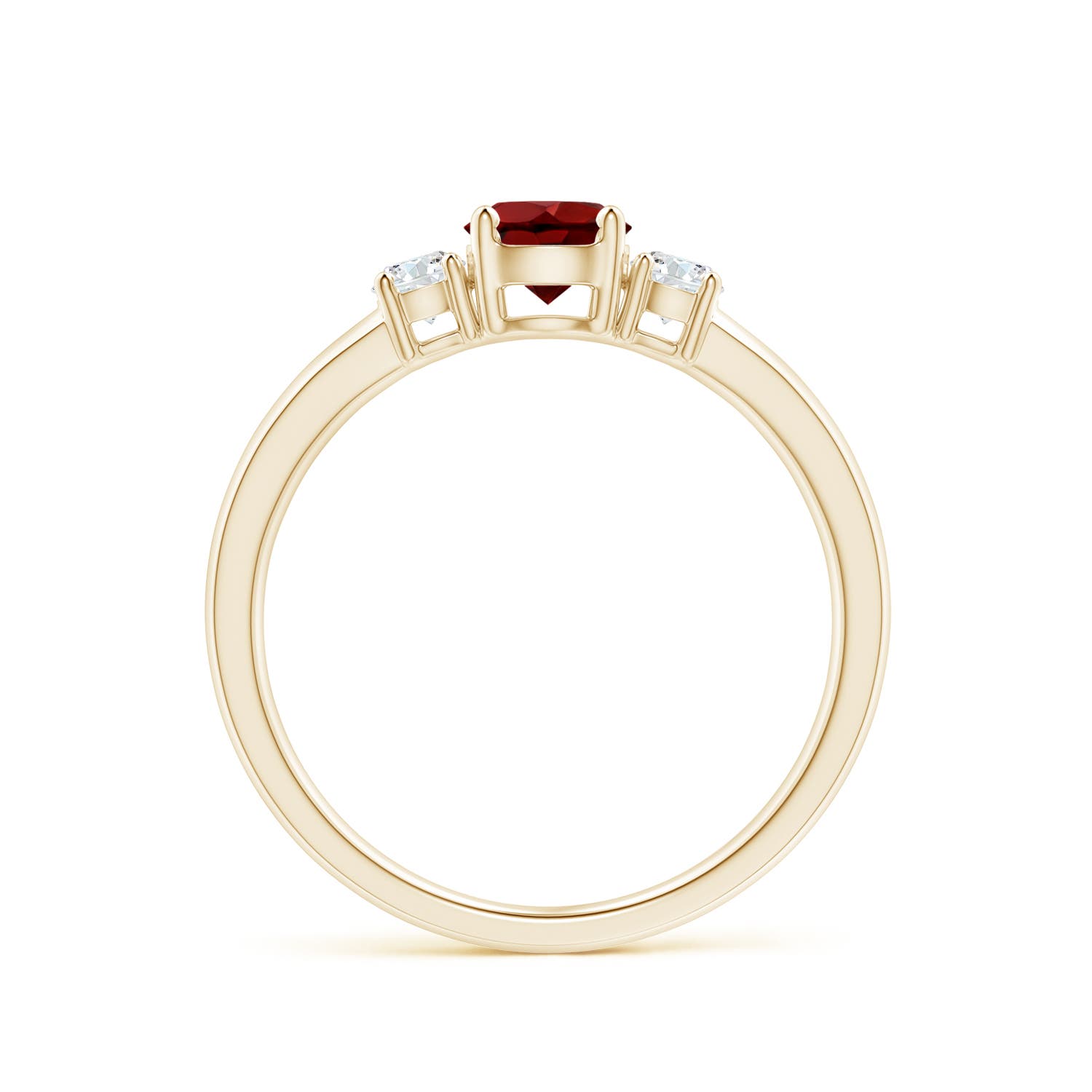 AAAA - Garnet / 0.81 CT / 14 KT Yellow Gold