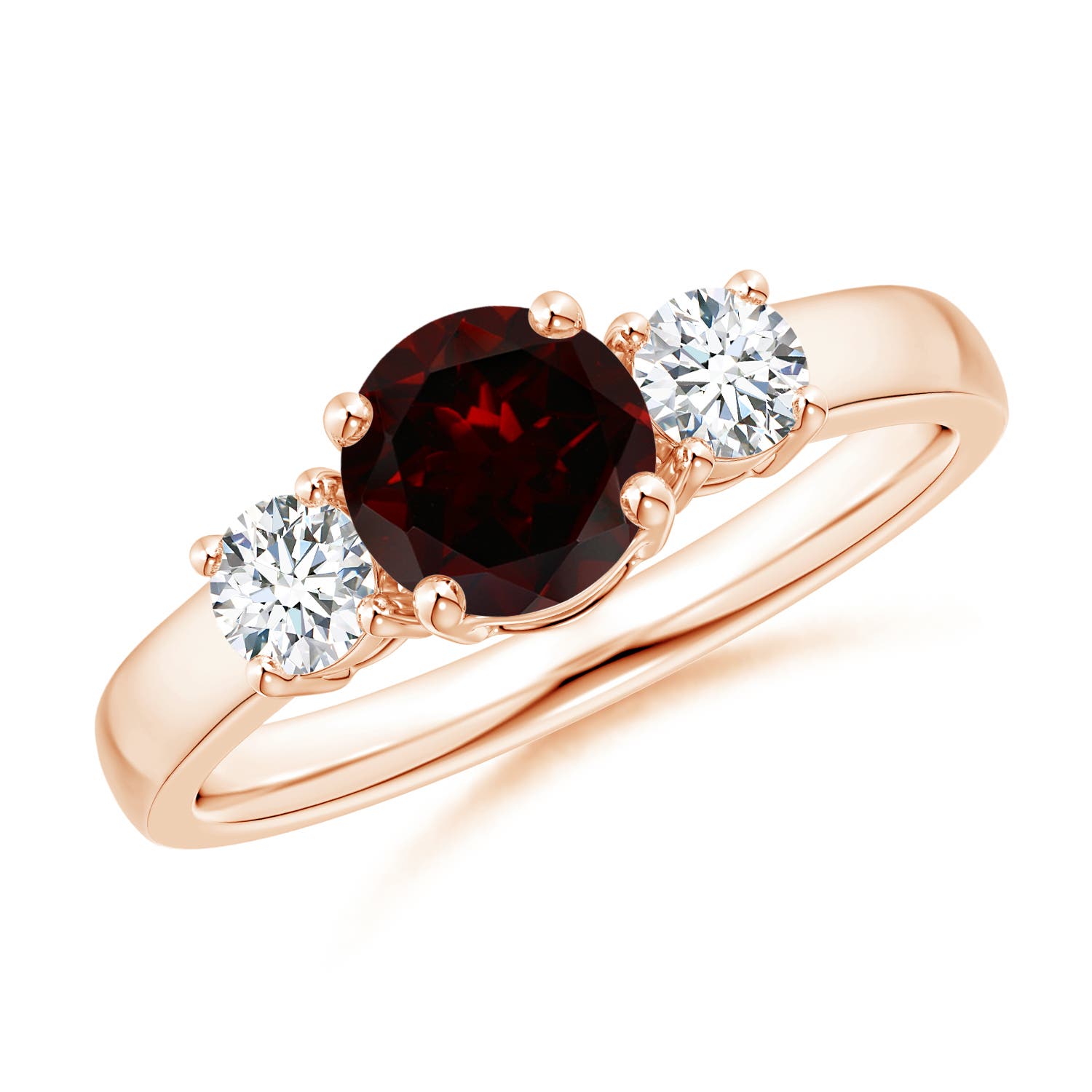 A - Garnet / 1.32 CT / 14 KT Rose Gold