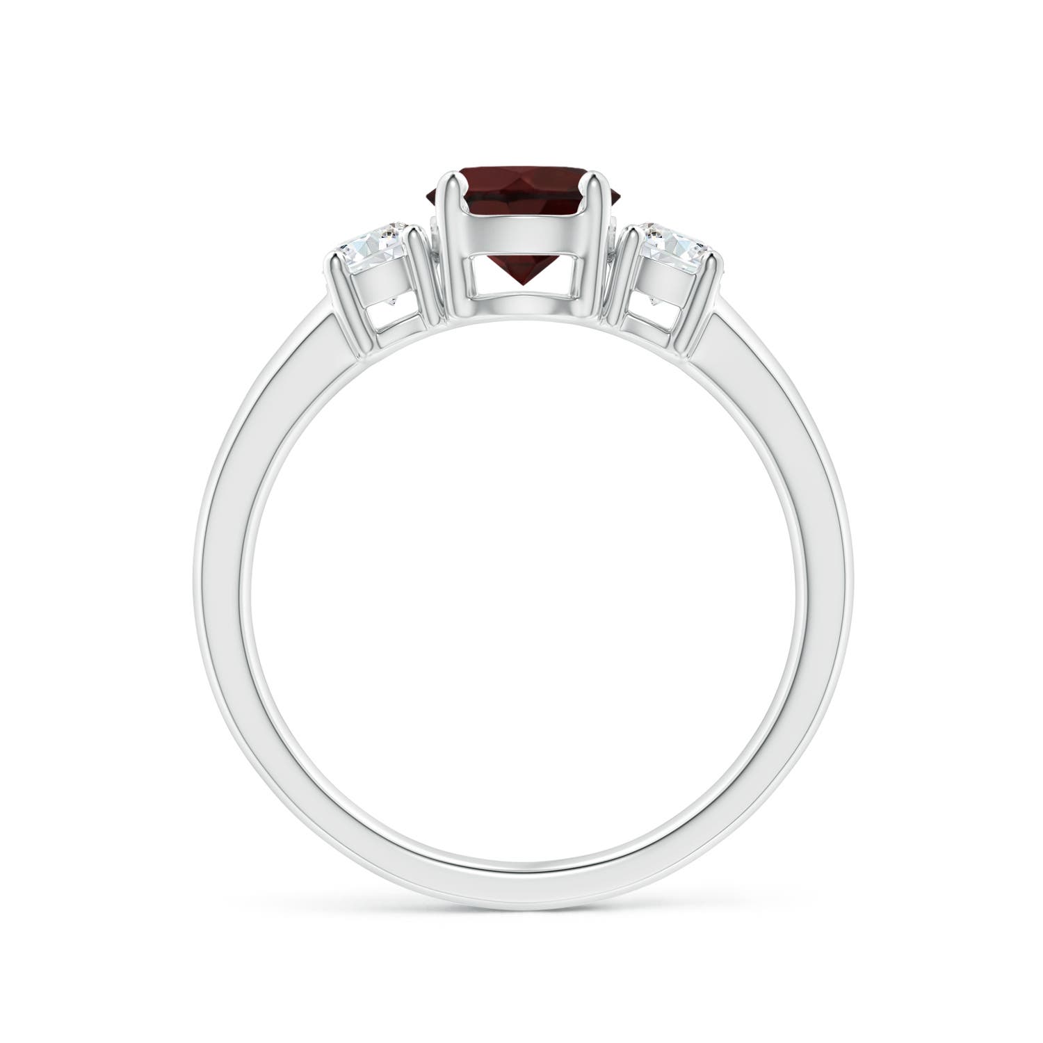 A - Garnet / 1.32 CT / 14 KT White Gold