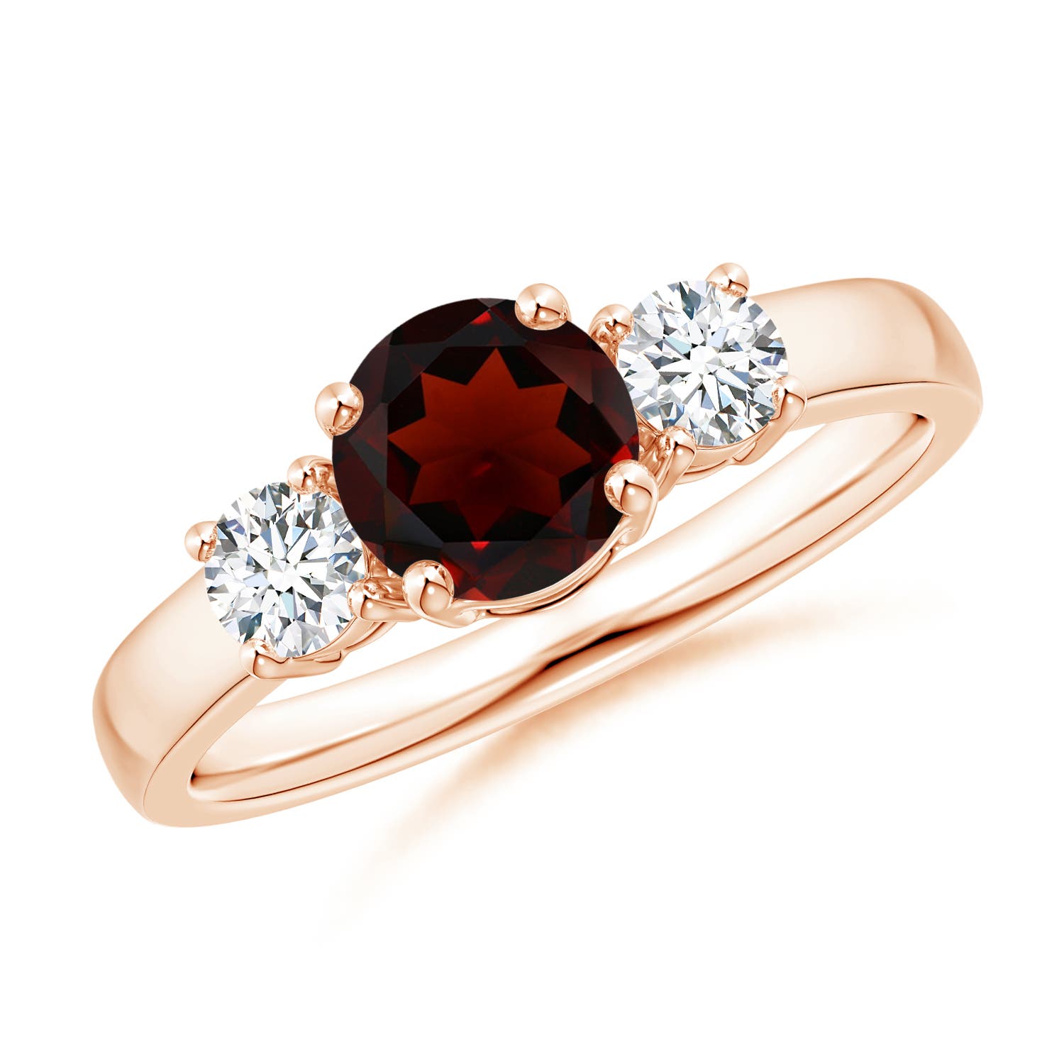 AA - Garnet / 1.32 CT / 14 KT Rose Gold