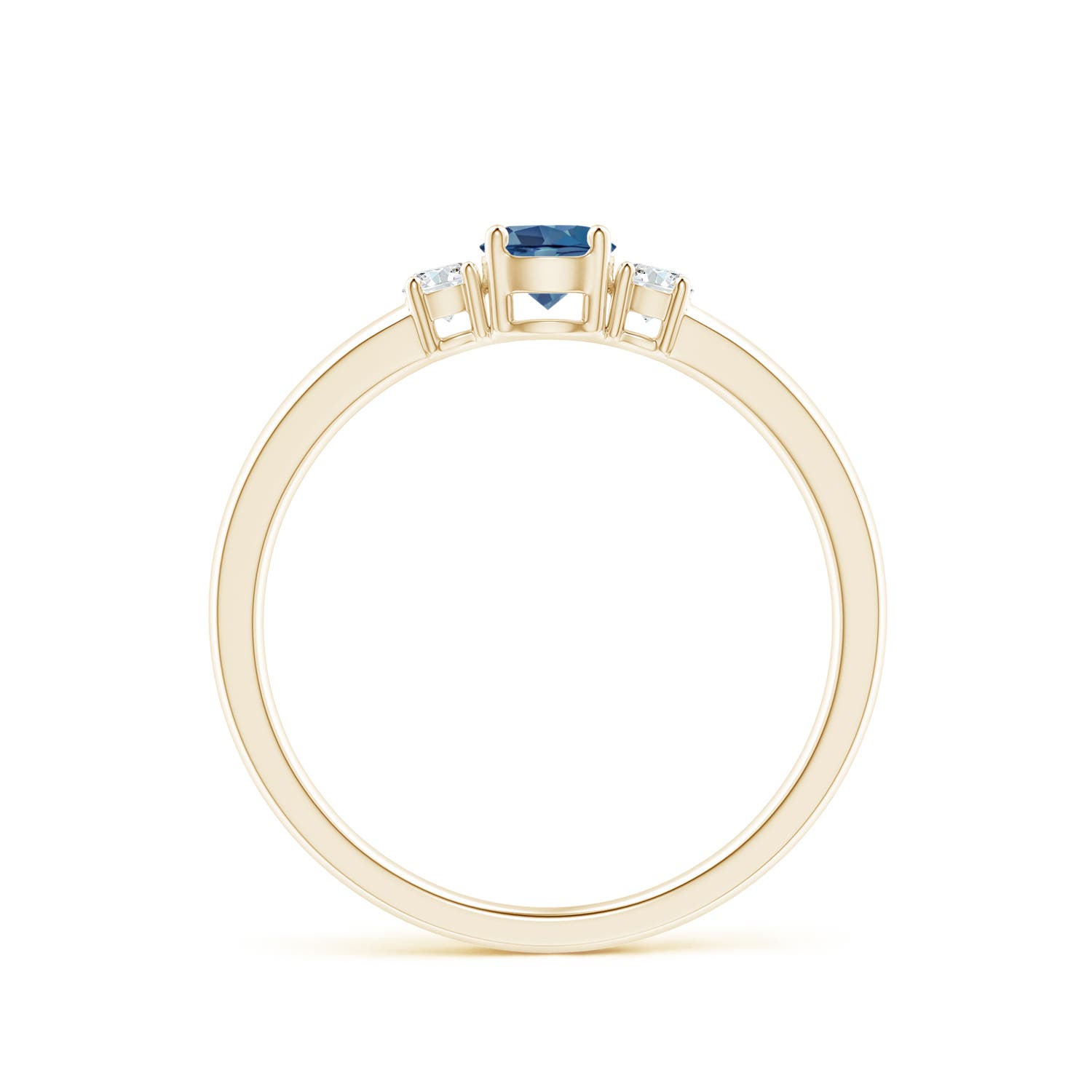 A - London Blue Topaz / 0.46 CT / 14 KT Yellow Gold