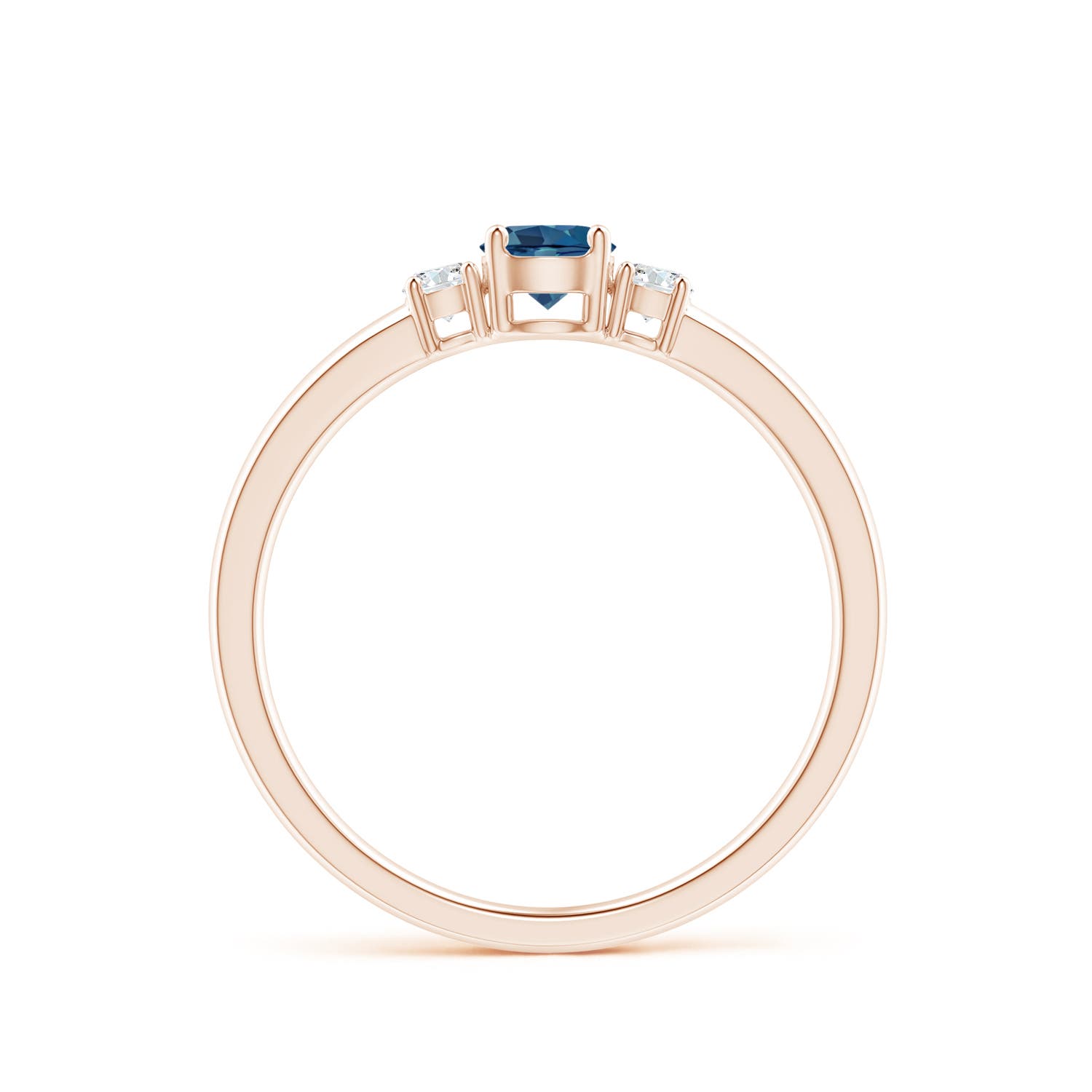 AA - London Blue Topaz / 0.46 CT / 14 KT Rose Gold