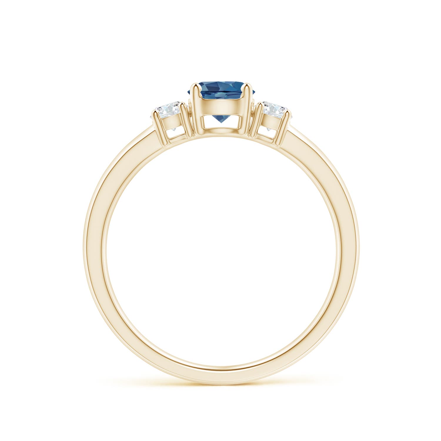 A - London Blue Topaz / 0.81 CT / 14 KT Yellow Gold