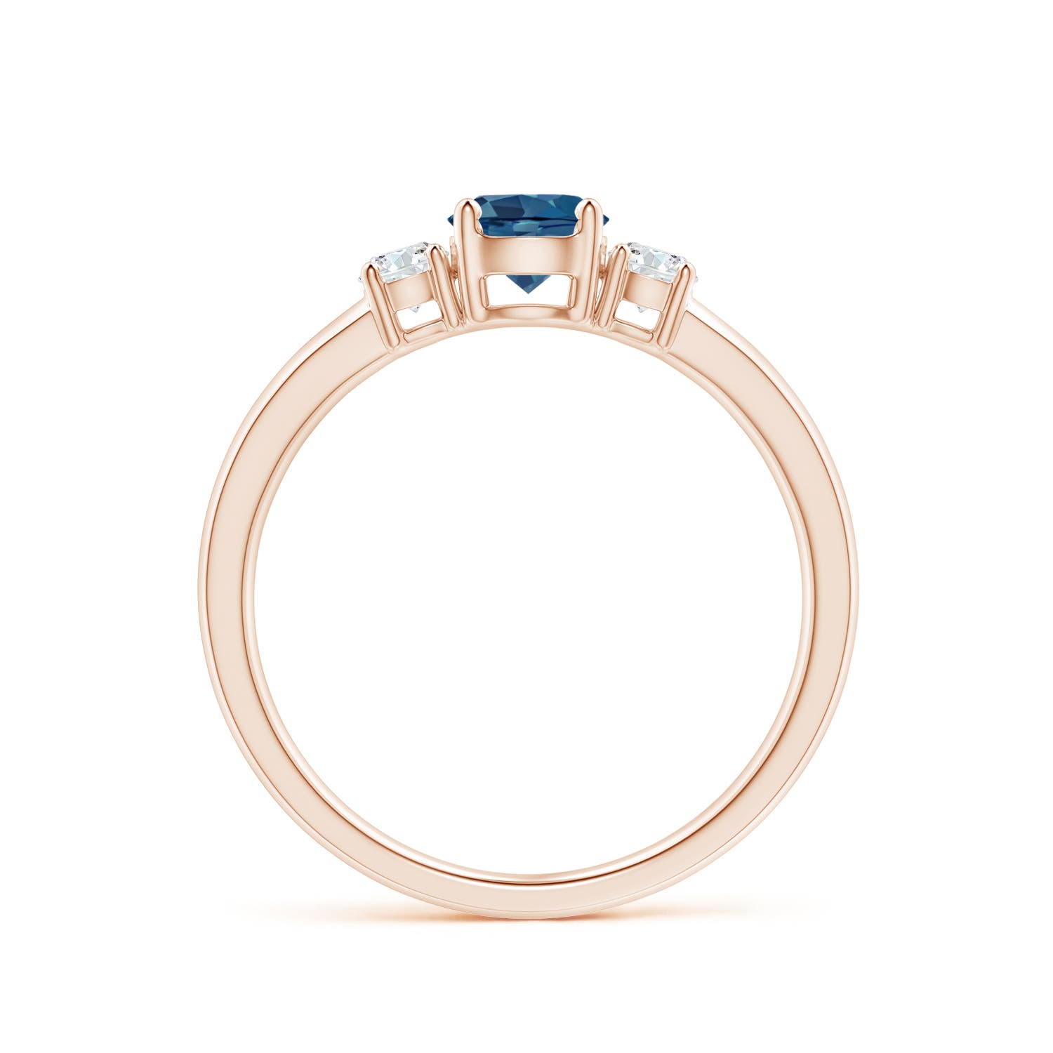 AA - London Blue Topaz / 0.81 CT / 14 KT Rose Gold