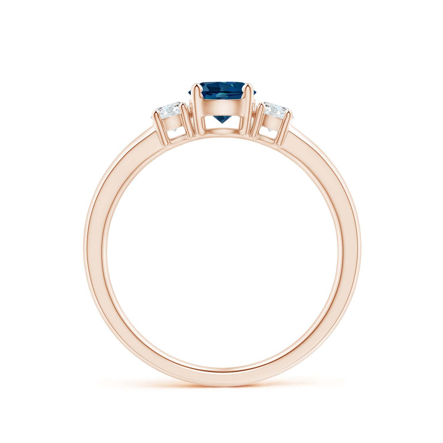 AAAA - London Blue Topaz / 0.81 CT / 14 KT Rose Gold