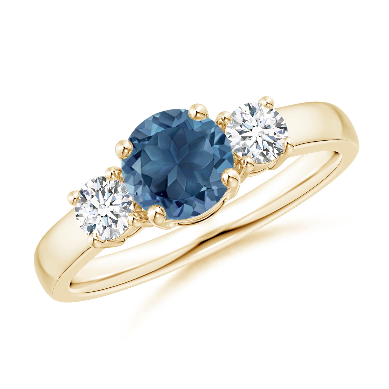 A - London Blue Topaz / 1.27 CT / 14 KT Yellow Gold