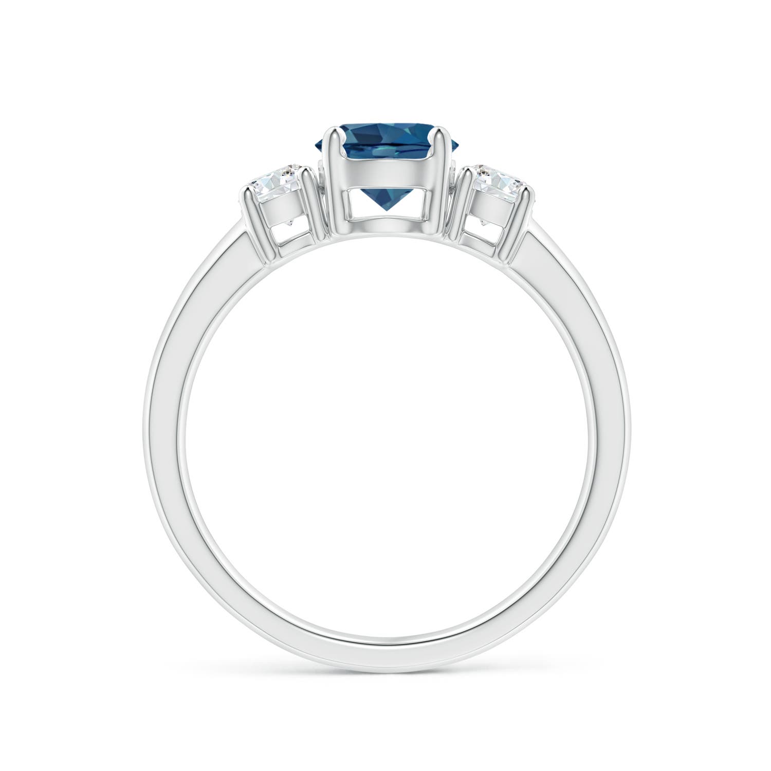 AA - London Blue Topaz / 1.27 CT / 14 KT White Gold