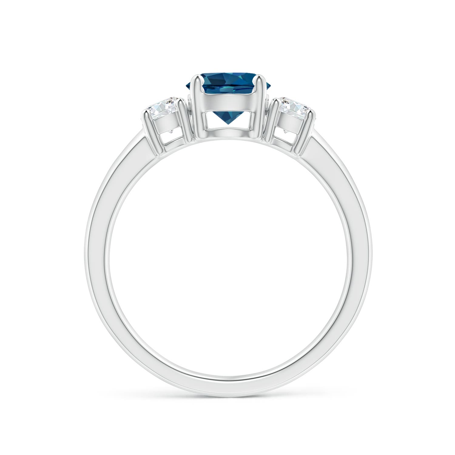 AAA - London Blue Topaz / 1.27 CT / 14 KT White Gold