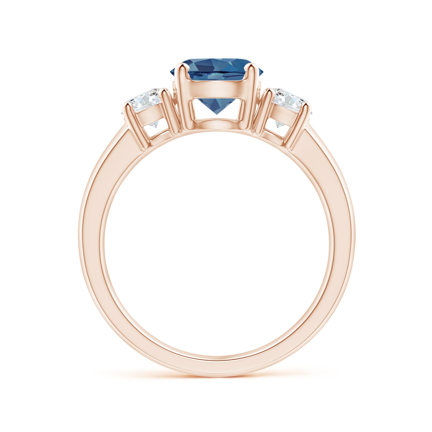 A - London Blue Topaz / 2.01 CT / 14 KT Rose Gold