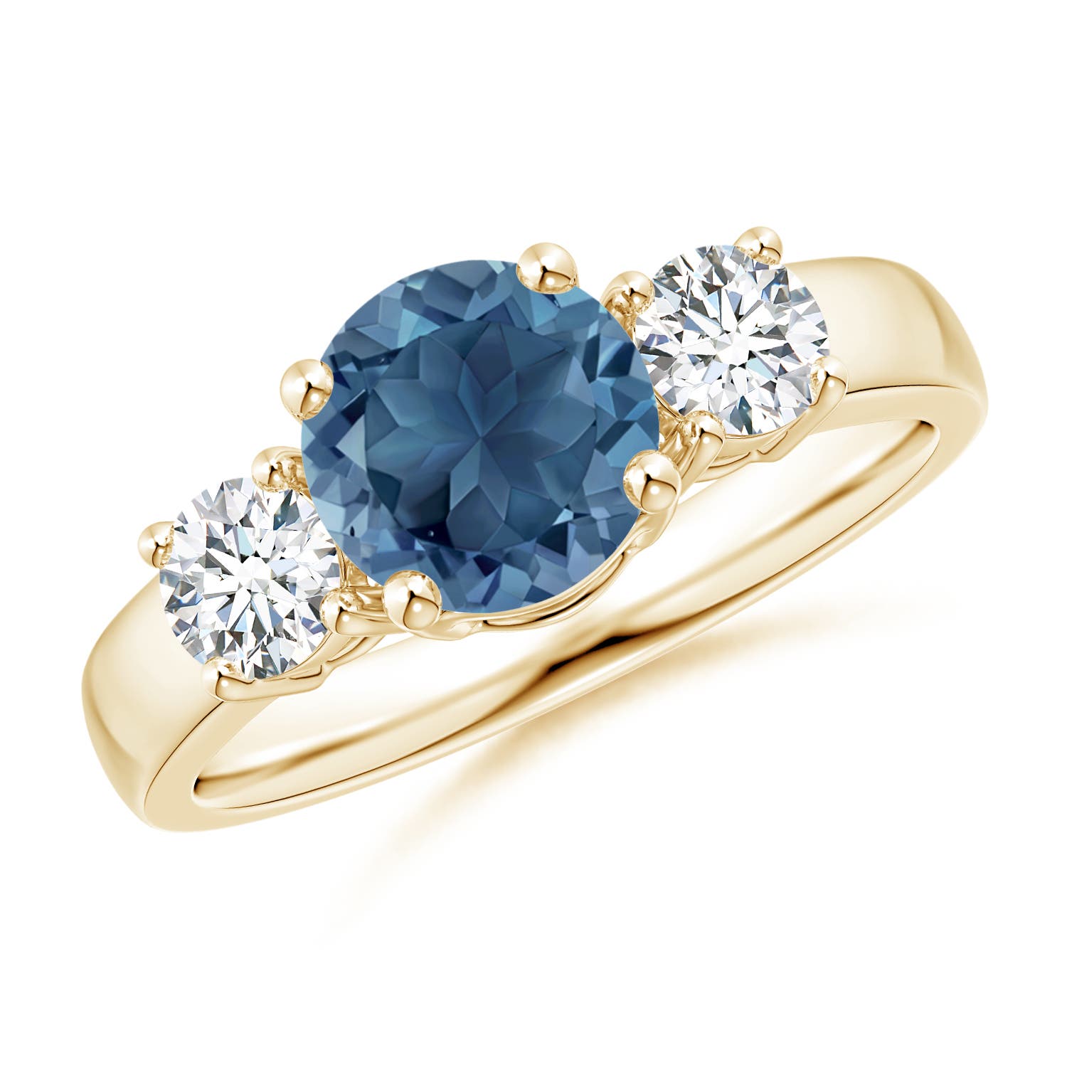 A - London Blue Topaz / 2.01 CT / 14 KT Yellow Gold