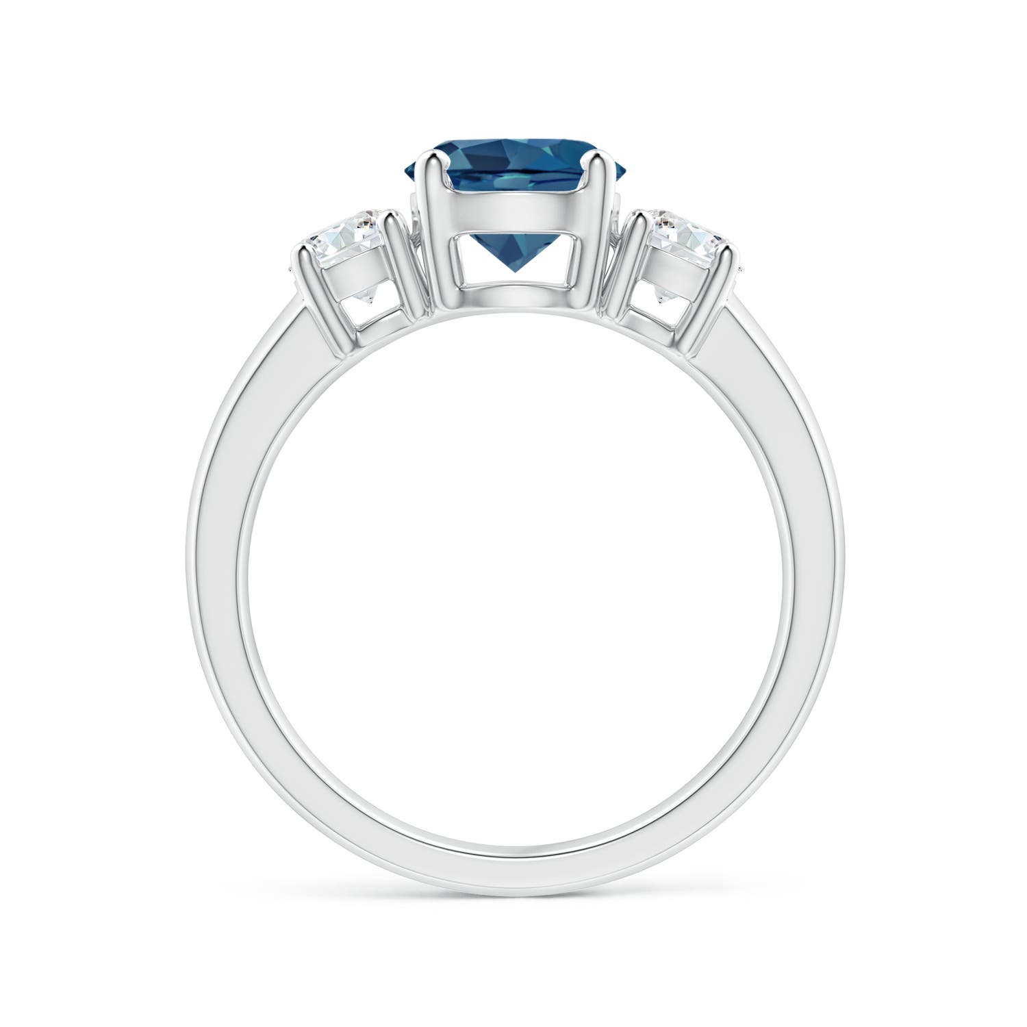 AA - London Blue Topaz / 2.01 CT / 14 KT White Gold