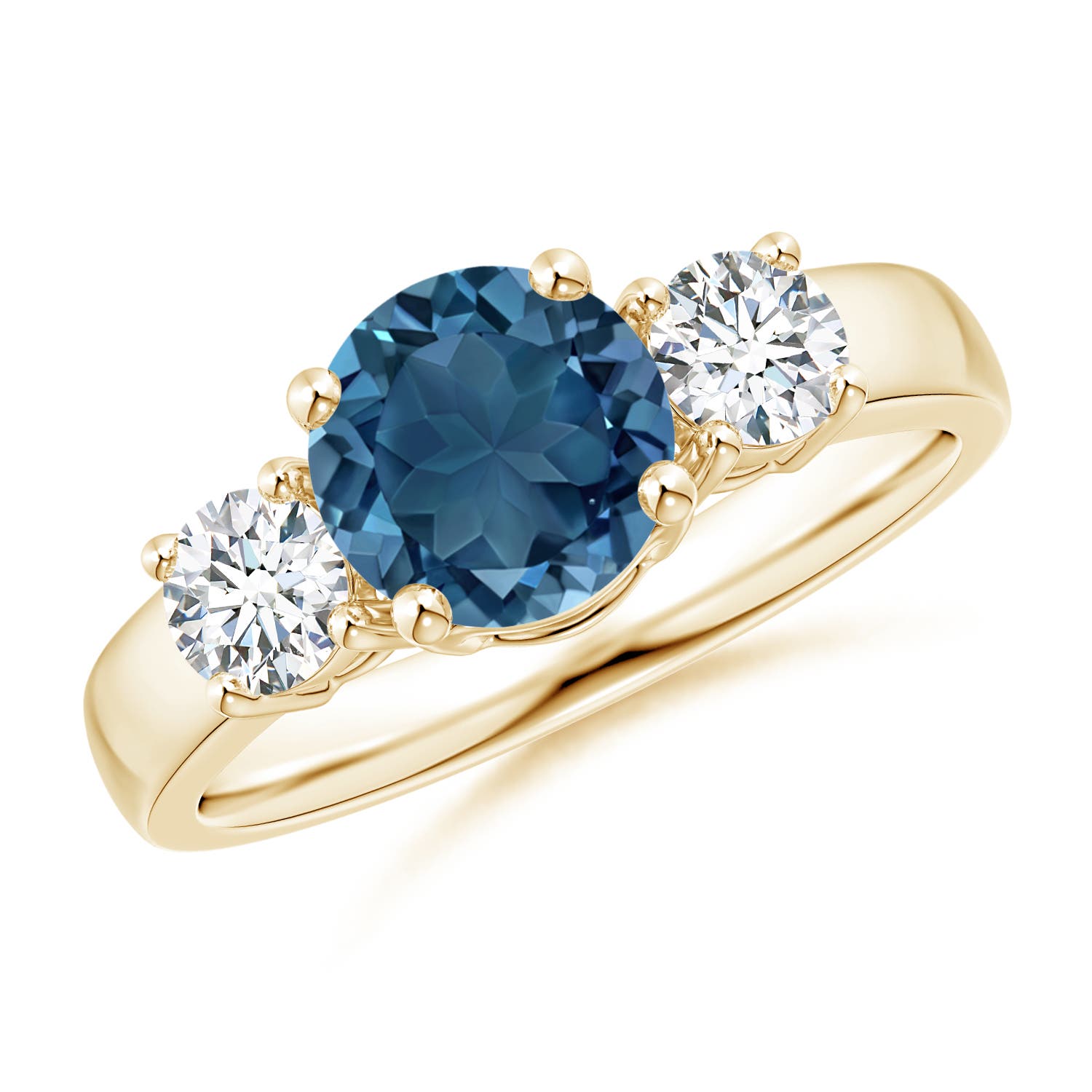 AA - London Blue Topaz / 2.01 CT / 14 KT Yellow Gold