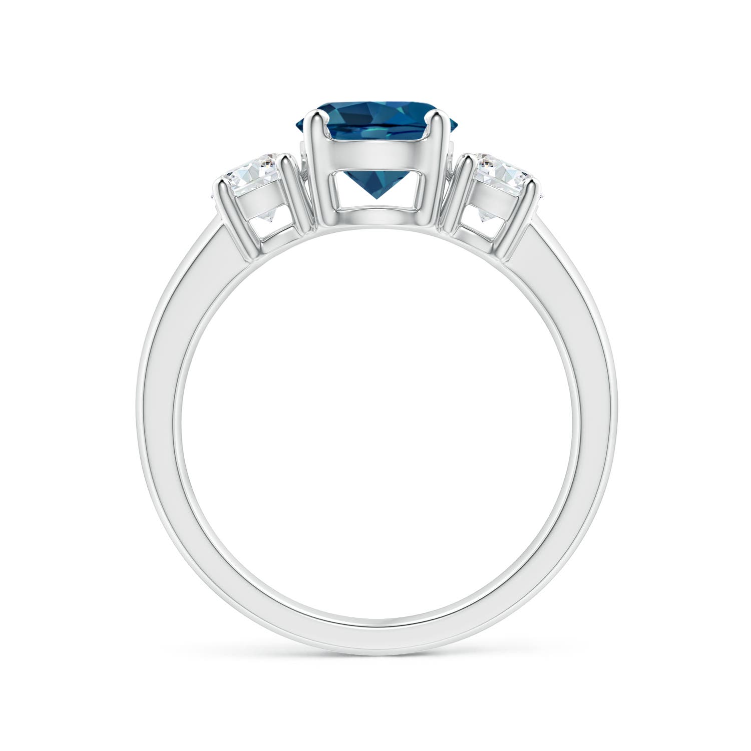 AAA - London Blue Topaz / 2.01 CT / 14 KT White Gold