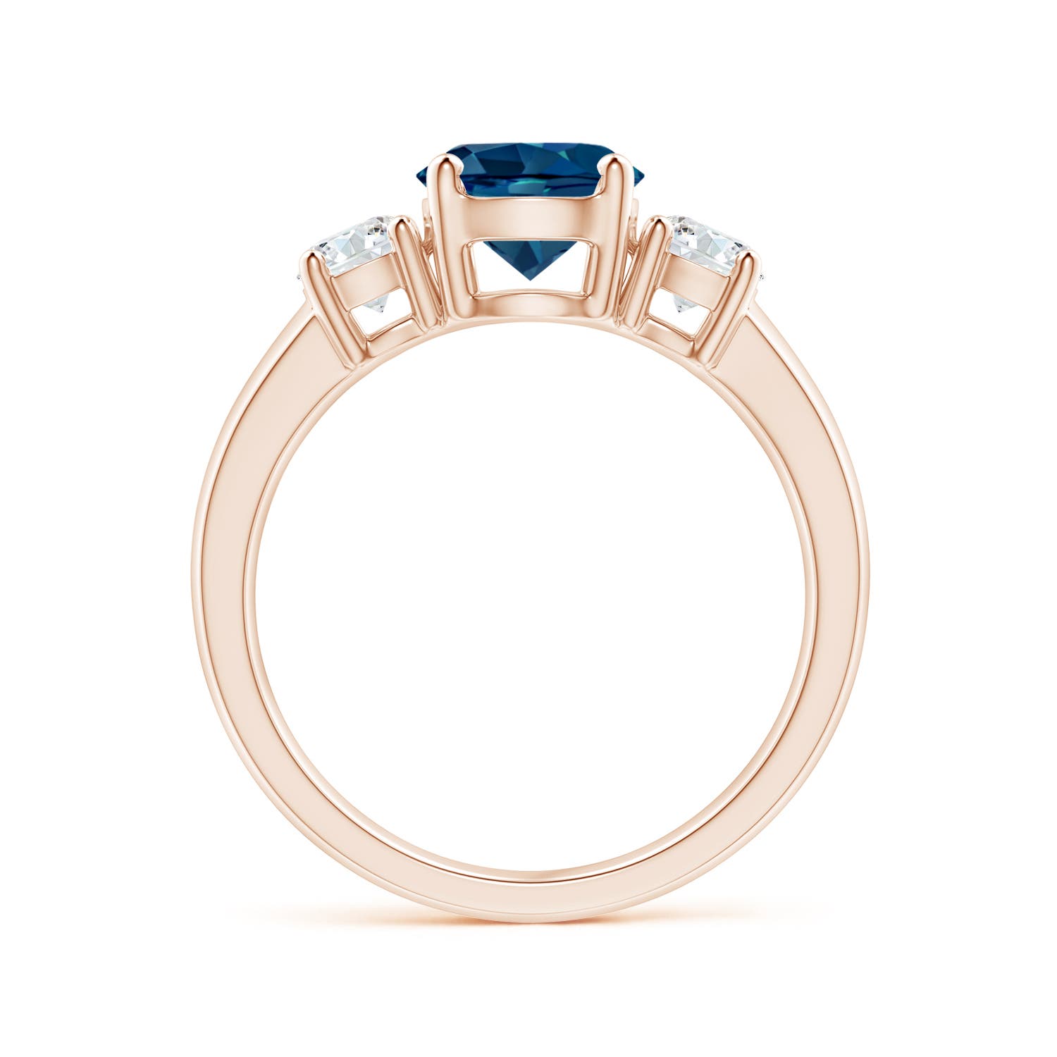 AAAA - London Blue Topaz / 2.01 CT / 14 KT Rose Gold