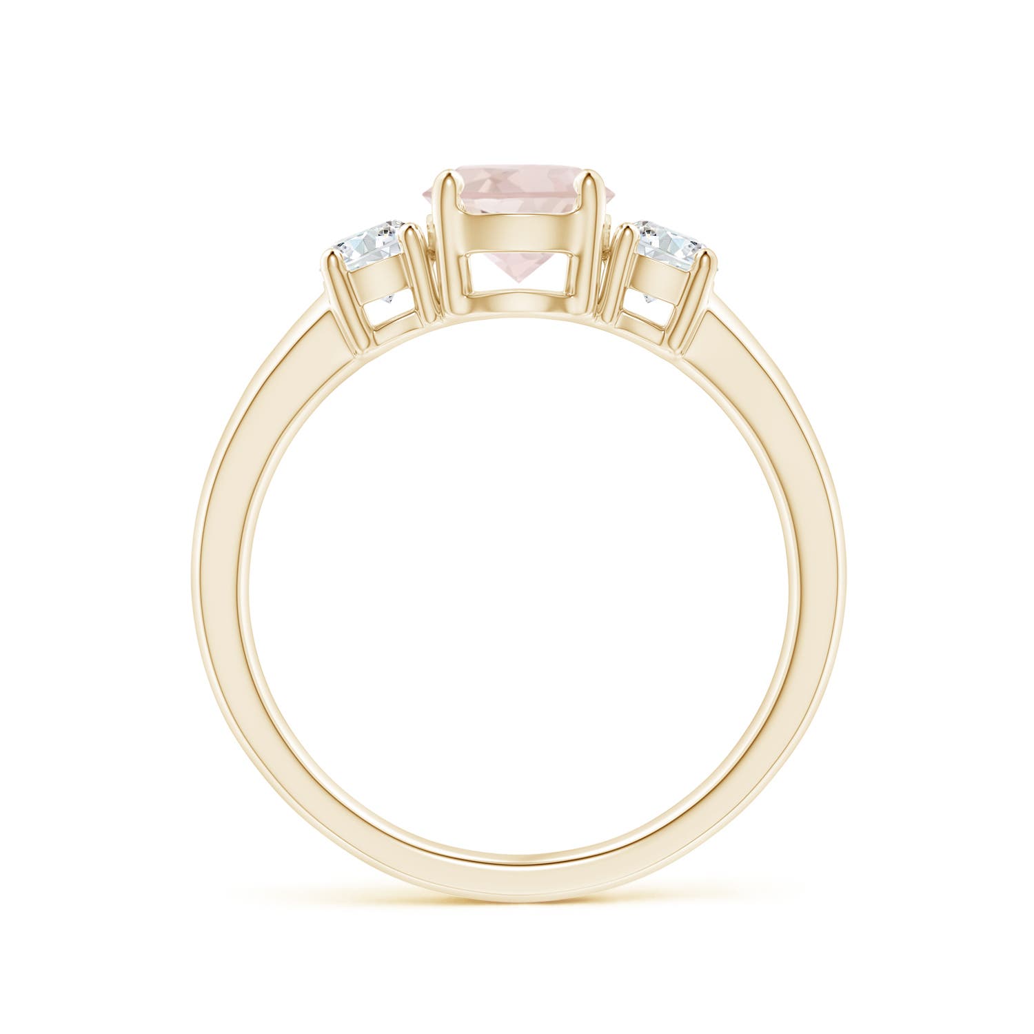 A - Morganite / 1.02 CT / 14 KT Yellow Gold